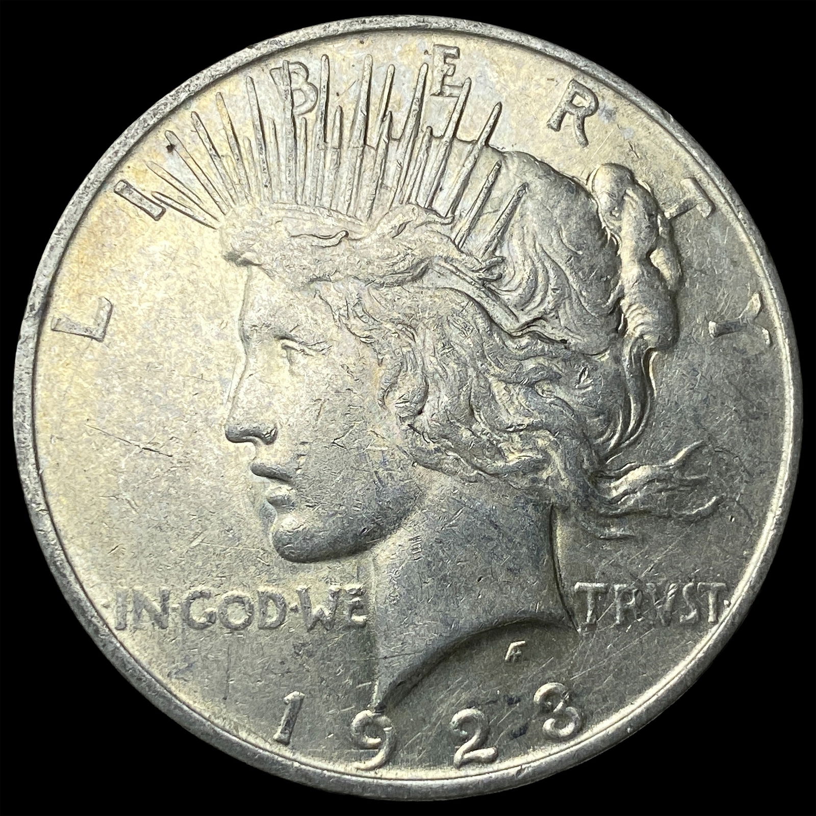 1923-S Silver Peace Dollar CLOSELY UNCIRCULATED (1 of 2)
