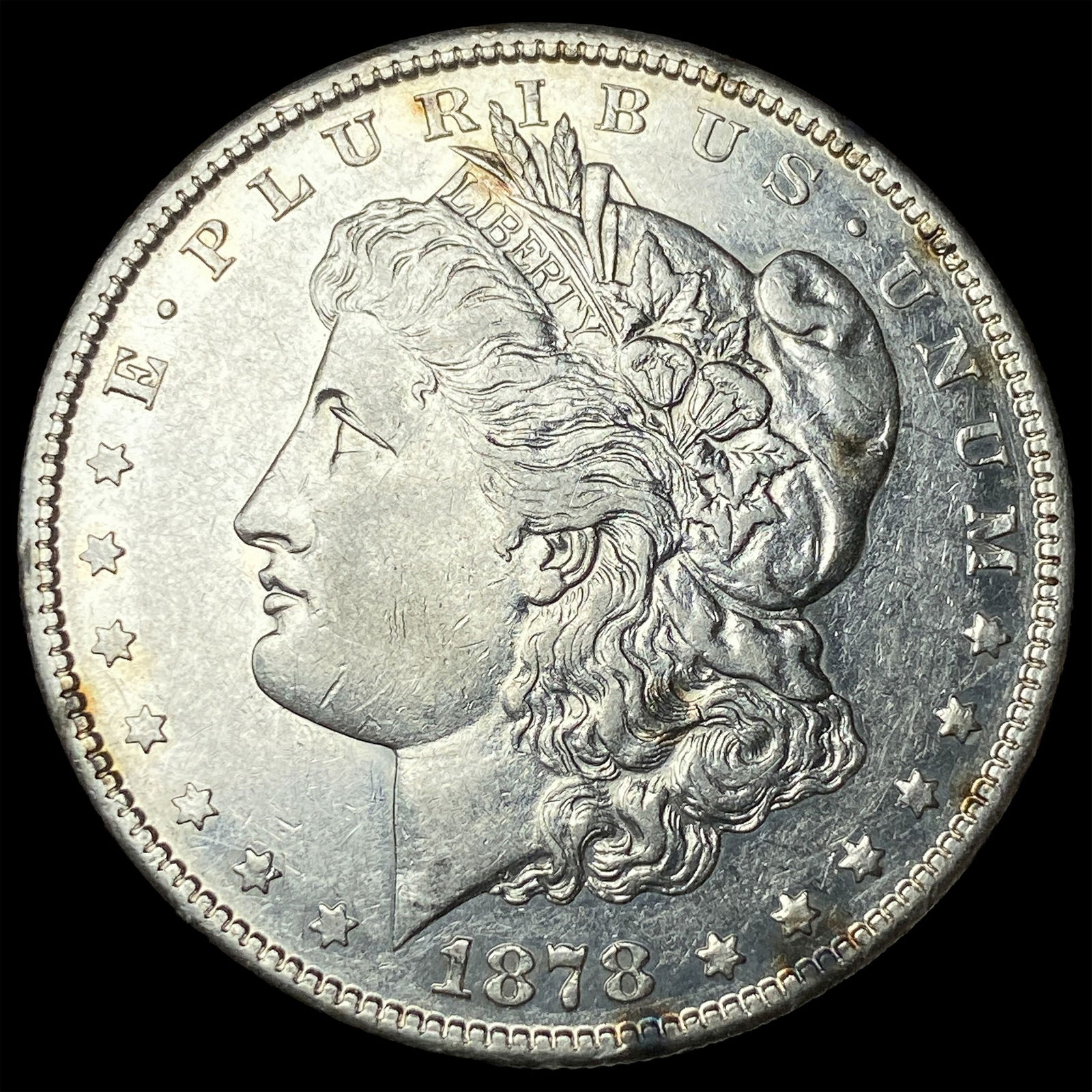 1878-S Silver Morgan Dollar NEARLY UNCIRCULATED: 1878-S Silver Morgan Dollar NEARLY UNCIRCULATED