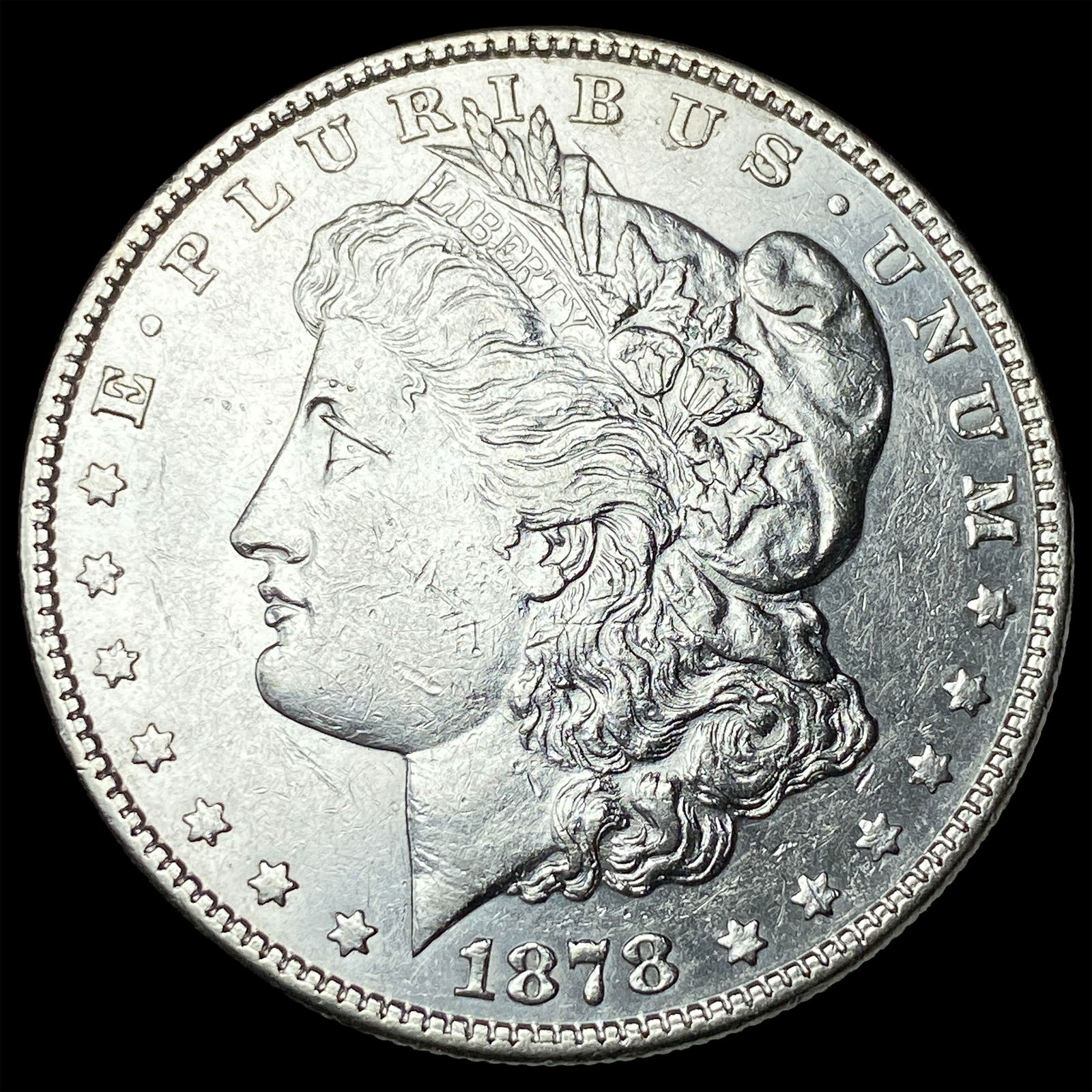 1878 Silver Morgan Dollar CLOSELY UNCIRCULATED: 1878 Silver Morgan Dollar CLOSELY UNCIRCULATED