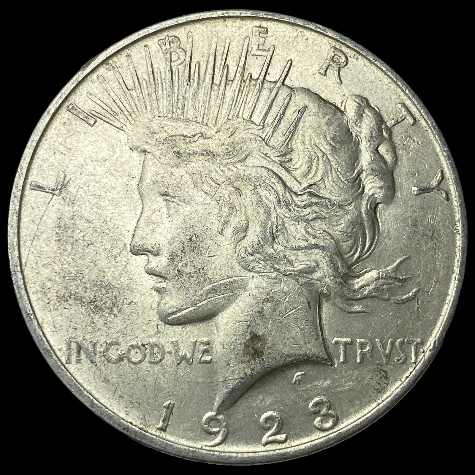 1923-D Silver Peace Dollar CLOSELY UNCIRCULATED: 1923-D Silver Peace Dollar CLOSELY UNCIRCULATED