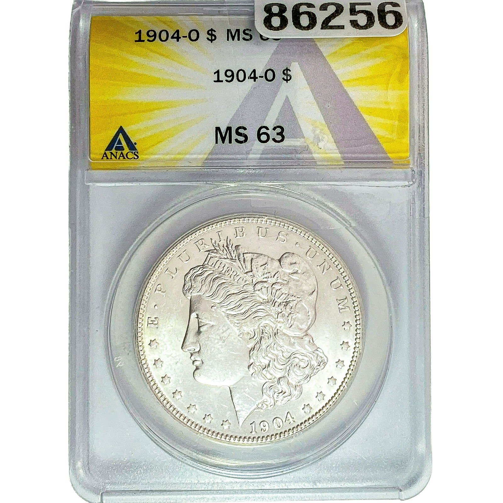 1904-O Morgan Silver Dollar ANACS MS63: 1904-O Morgan Silver Dollar ANACS MS63
