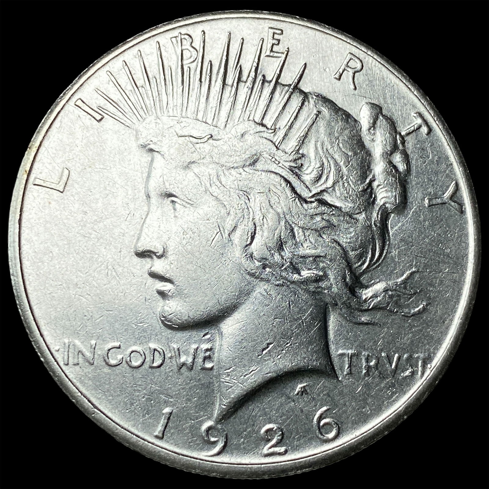 1926-S Silver Peace Dollar NEARLY UNCIRCULATED: 1926-S Silver Peace Dollar NEARLY UNCIRCULATED