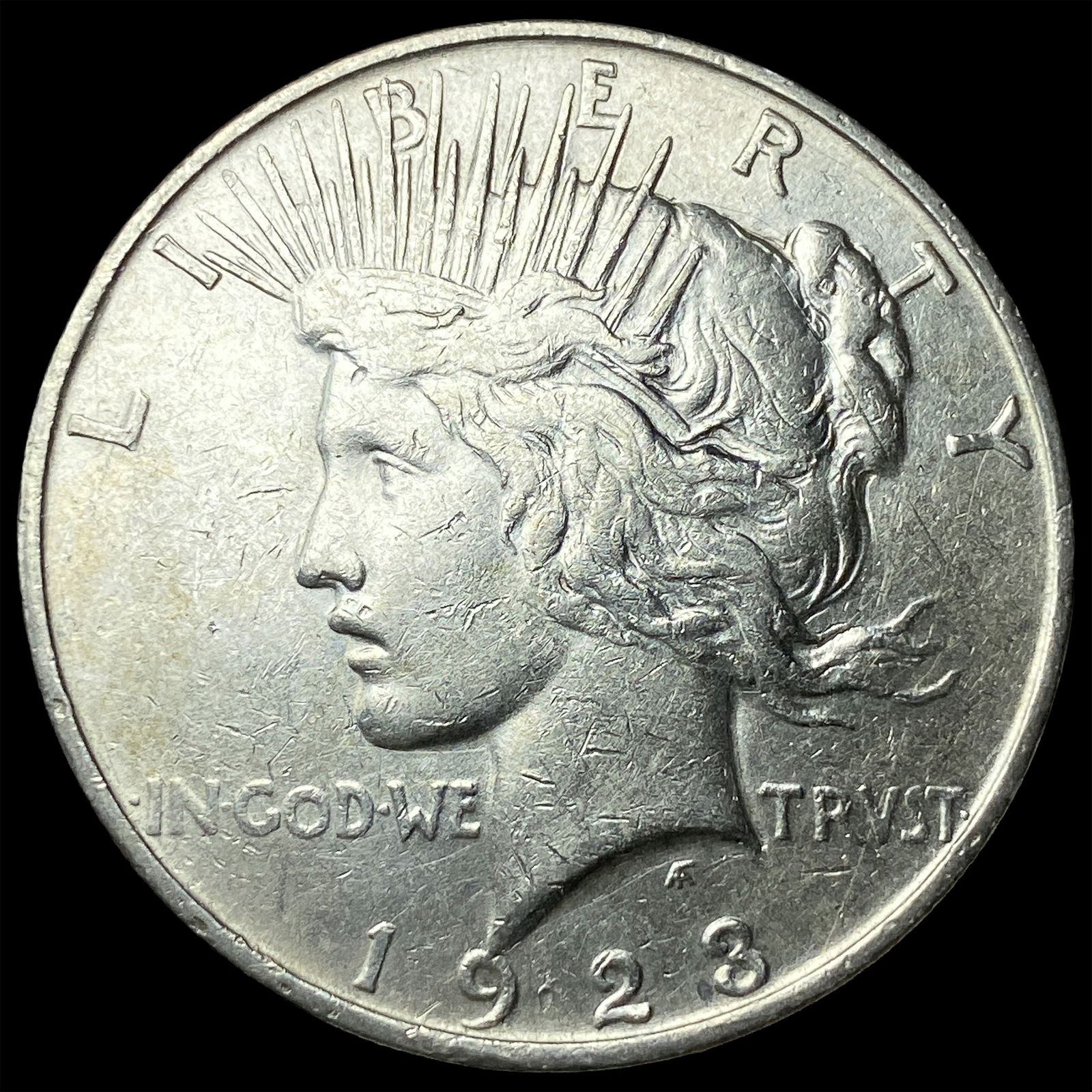 1923 Silver Peace Dollar CLOSELY UNCIRCULATED: 1923 Silver Peace Dollar CLOSELY UNCIRCULATED