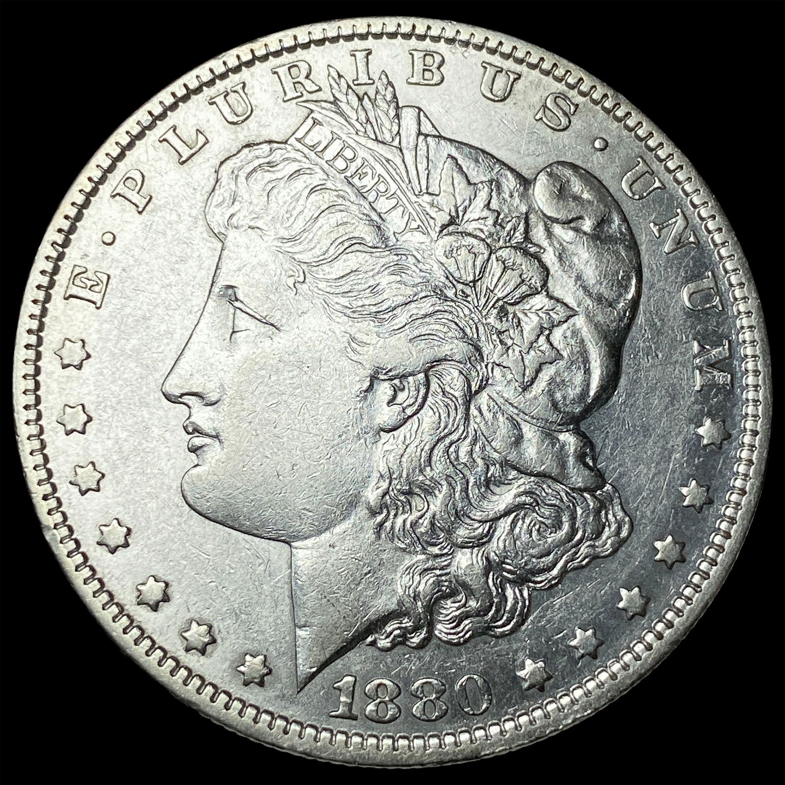 1880 Morgan Silver Dollar CLOSELY UNCIRCULATED: 1880 Morgan Silver Dollar CLOSELY UNCIRCULATED