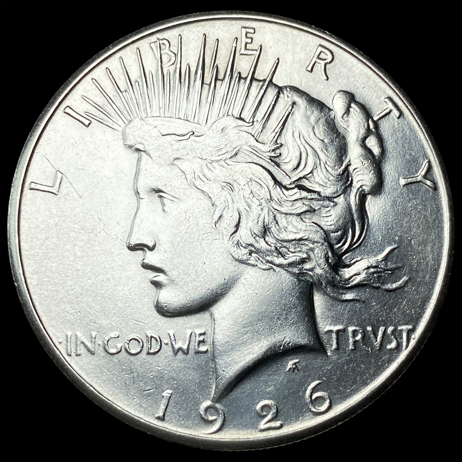 1926-S Silver Peace Dollar CLOSELY UNCIRCULATED: 1926-S Silver Peace Dollar CLOSELY UNCIRCULATED