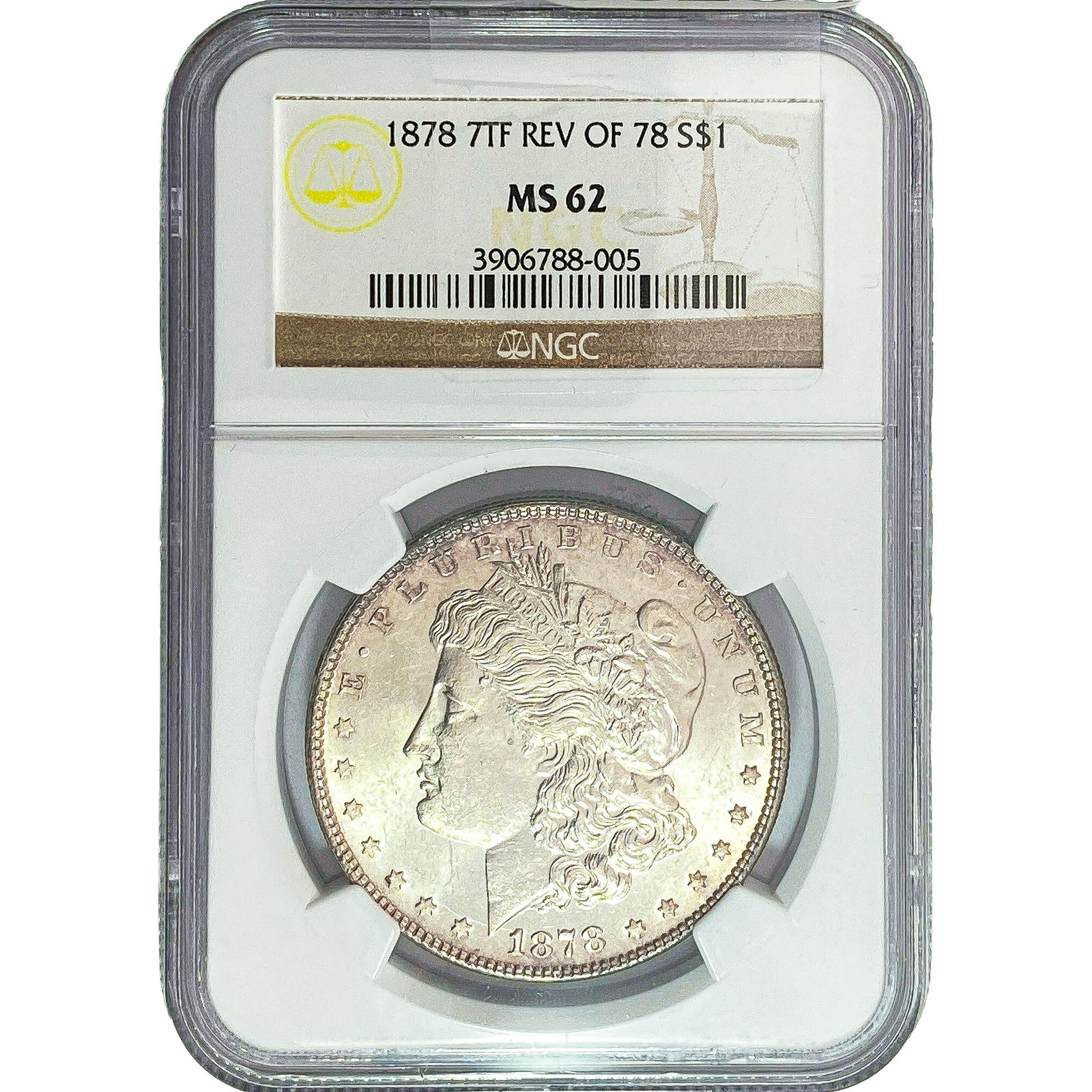 1878 7TF Morgan Silver Dollar NGC MS62 (1 of 2)
