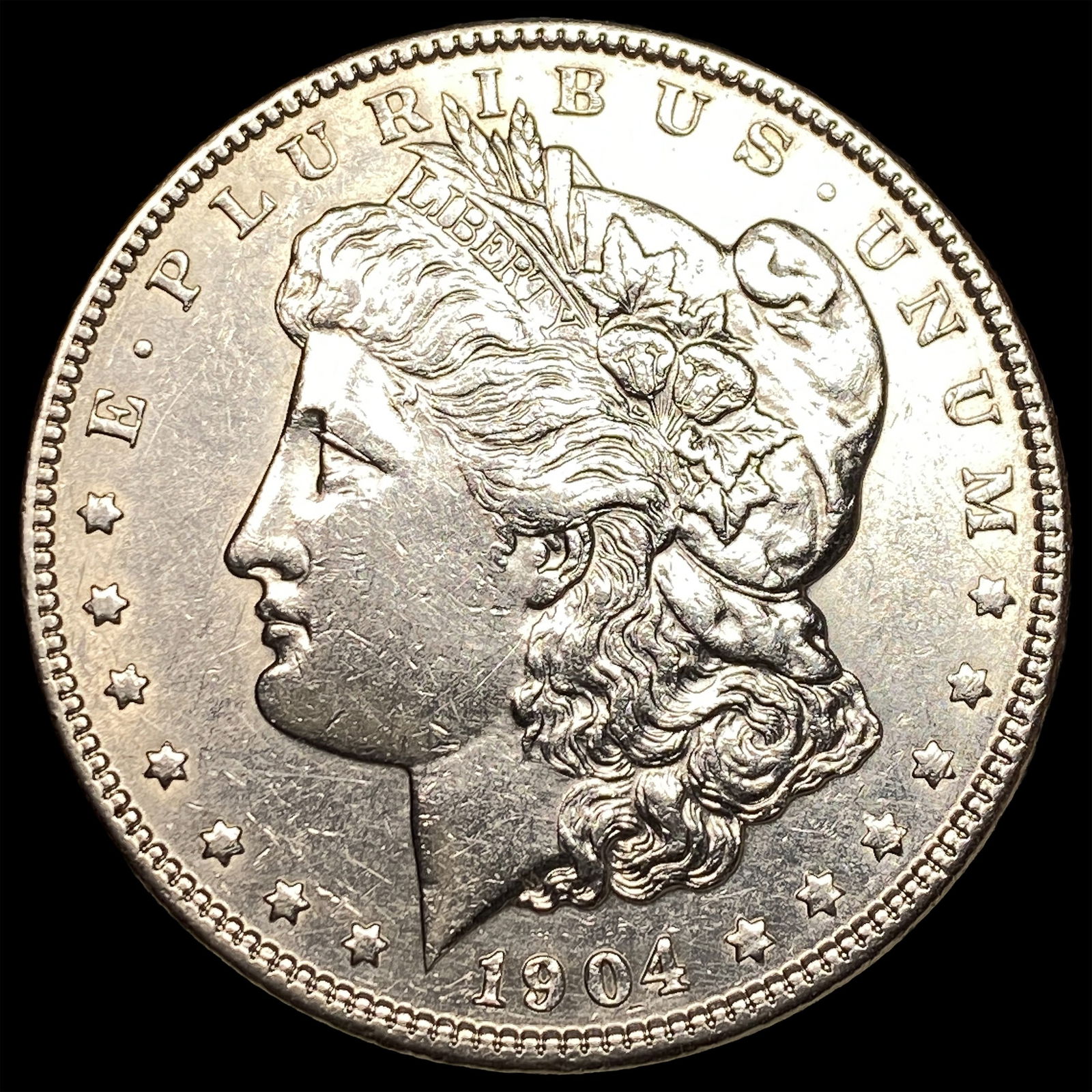 1904 Morgan Silver Dollar CLOSELY UNCIRCULATED: 1904 Morgan Silver Dollar CLOSELY UNCIRCULATED
