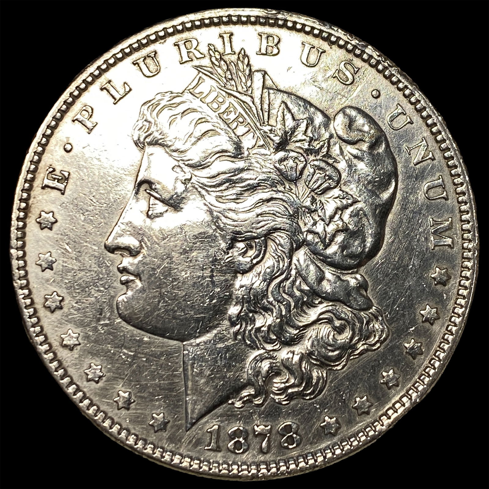 1878 Silver Morgan Dollar CLOSELY UNCIRCULATED: 1878 Silver Morgan Dollar CLOSELY UNCIRCULATED