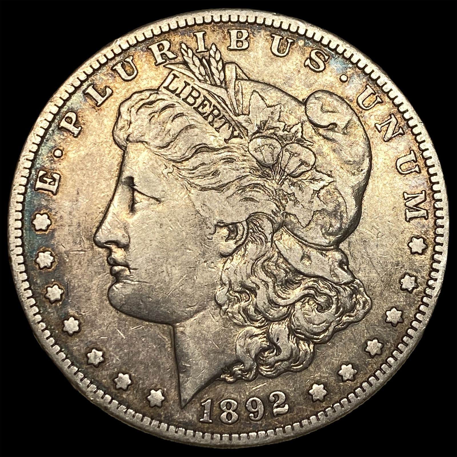 1892-S Silver Morgan Dollar ABOUT UNCIRCULATED (1 of 2)