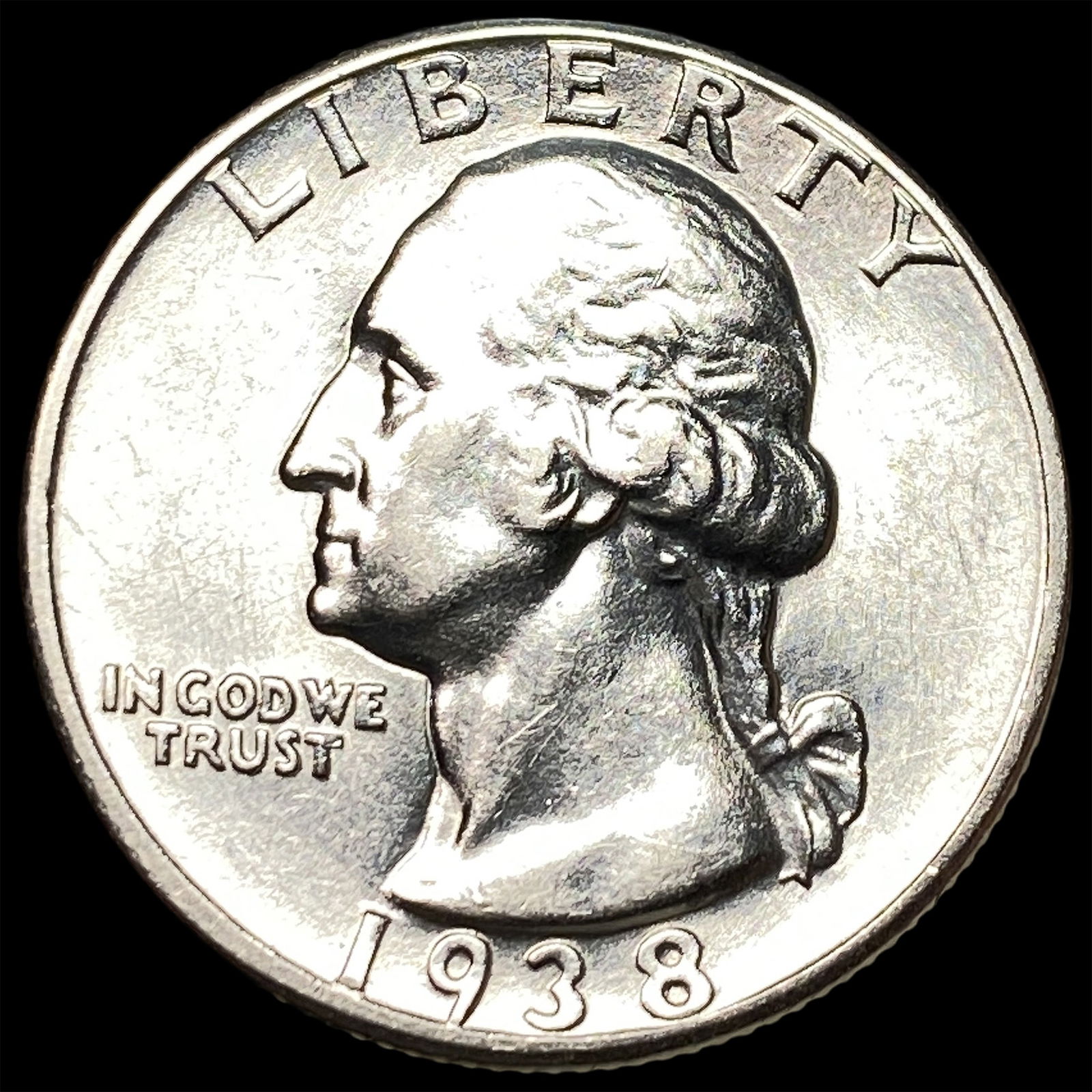 1938 Silver Washington Quarter UNCIRCULATED: 1938 Silver Washington Quarter UNCIRCULATED