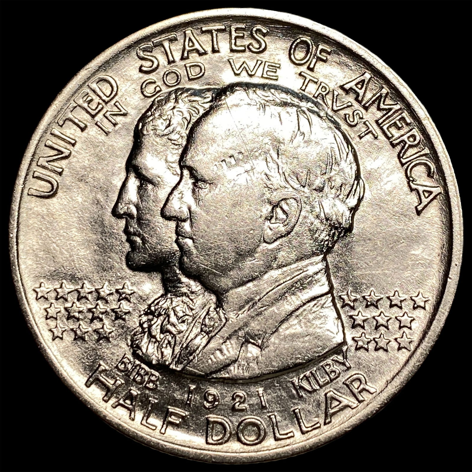 1921 Silver Alabama Centennial Half Dollar CLOSELY UNCIRCULATED: 1921 Silver Alabama Centennial Half Dollar CLOSELY UNCIRCULATED