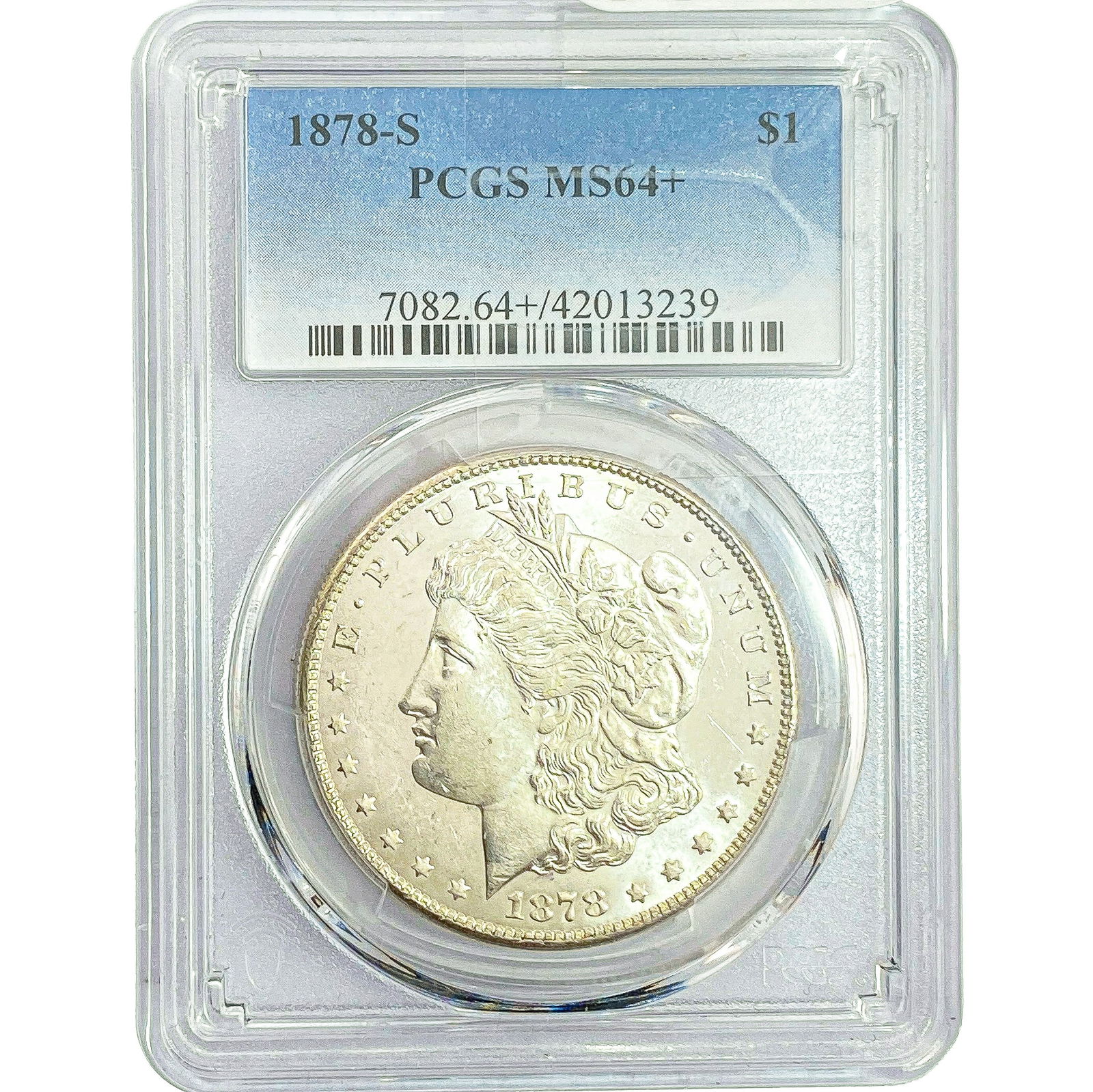 1878-S Morgan Silver Dollar PCGS MS64+ (1 of 2)