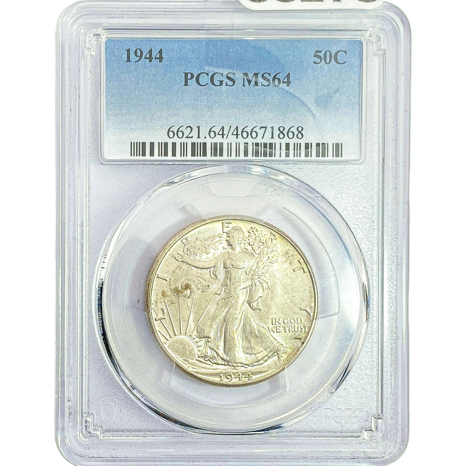 1944 Walking Liberty Half Dollar PCGS MS64: 1944 Walking Liberty Half Dollar PCGS MS64