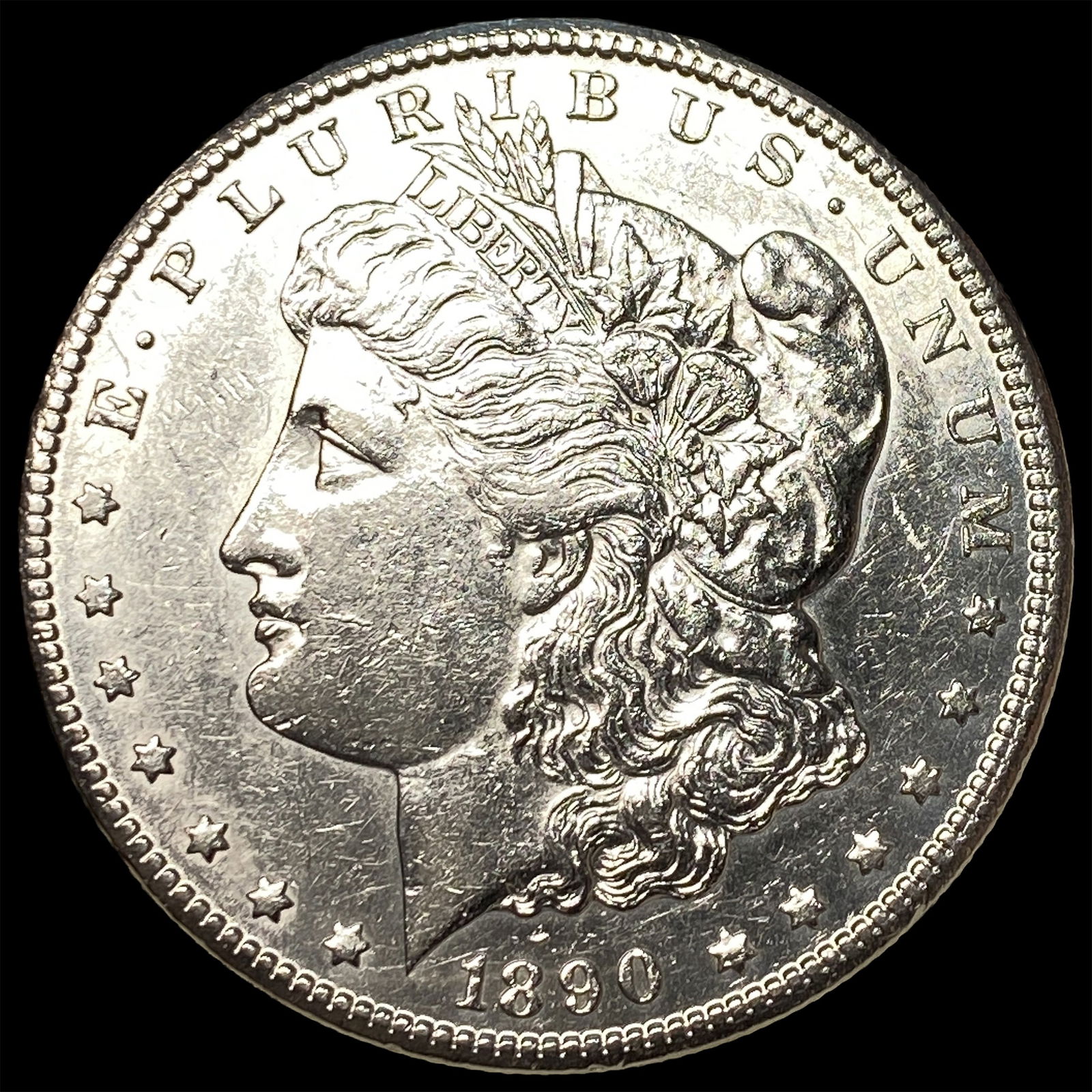 1890-CC Silver Morgan Dollar CLOSELY UNCIRCULATED (1 of 2)