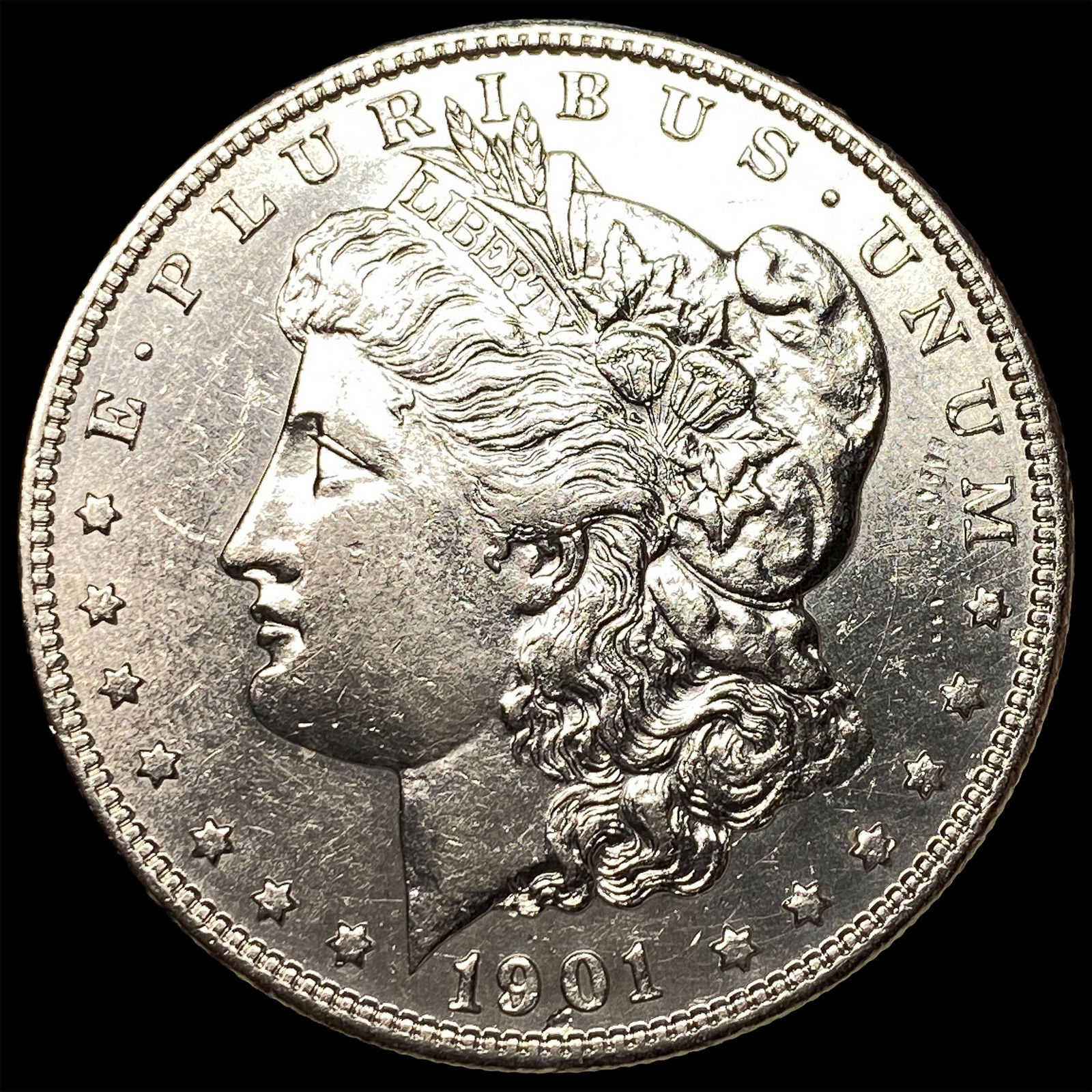 1901 Morgan Silver Dollar CHOICE AU: 1901 Morgan Silver Dollar CHOICE AU