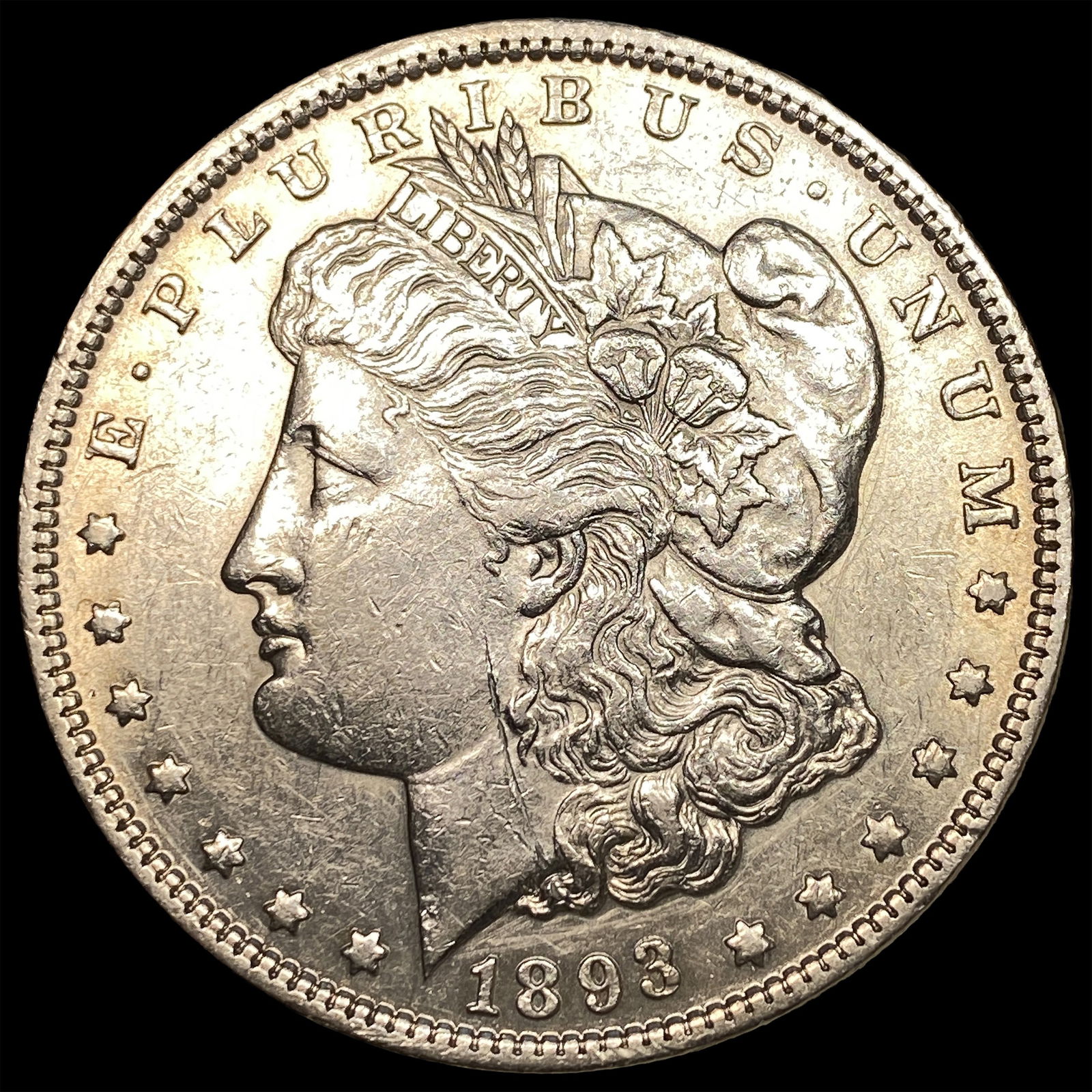 1893-S Silver Morgan Dollar CLOSELY UNCIRCULATED: 1893-S Silver Morgan Dollar CLOSELY UNCIRCULATED