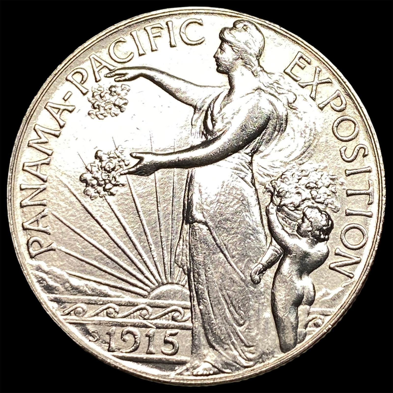 1915-S Silver Panama-Pacific Half Dollar UNCIRCULATED: 1915-S Silver Panama-Pacific Half Dollar UNCIRCULATED