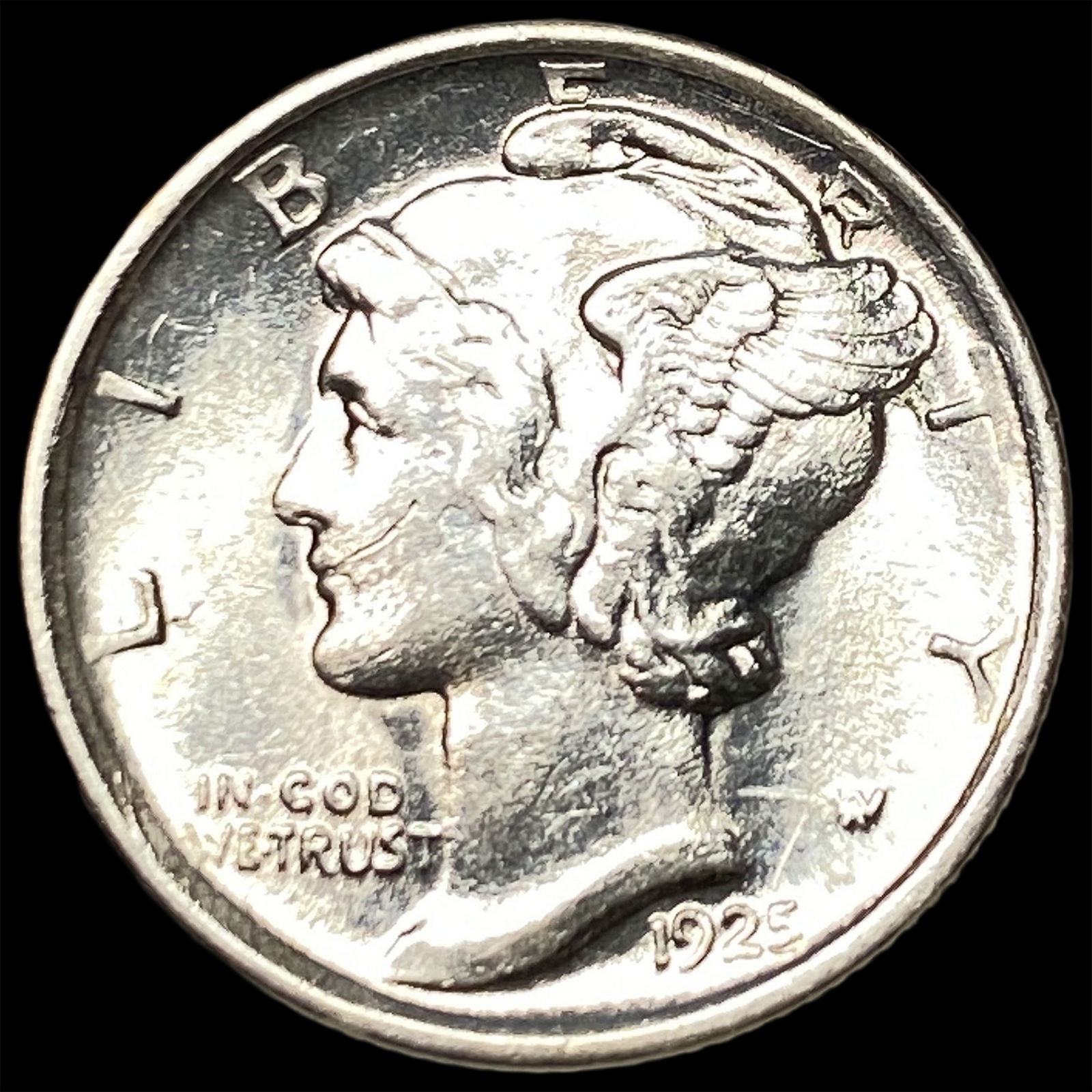 1925-S Silver Mercury Dime UNCIRCULATED (1 of 2)