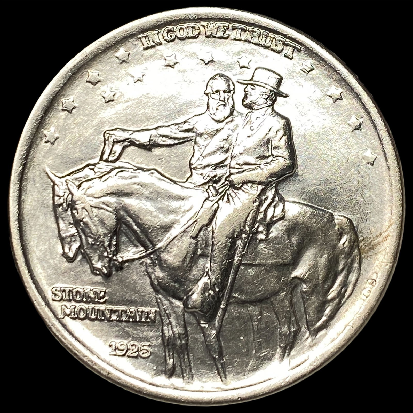1925 Silver Half Dollar Stone Mountain CLOSELY UNCIRCULATED: 1925 Silver Half Dollar Stone Mountain CLOSELY UNCIRCULATED