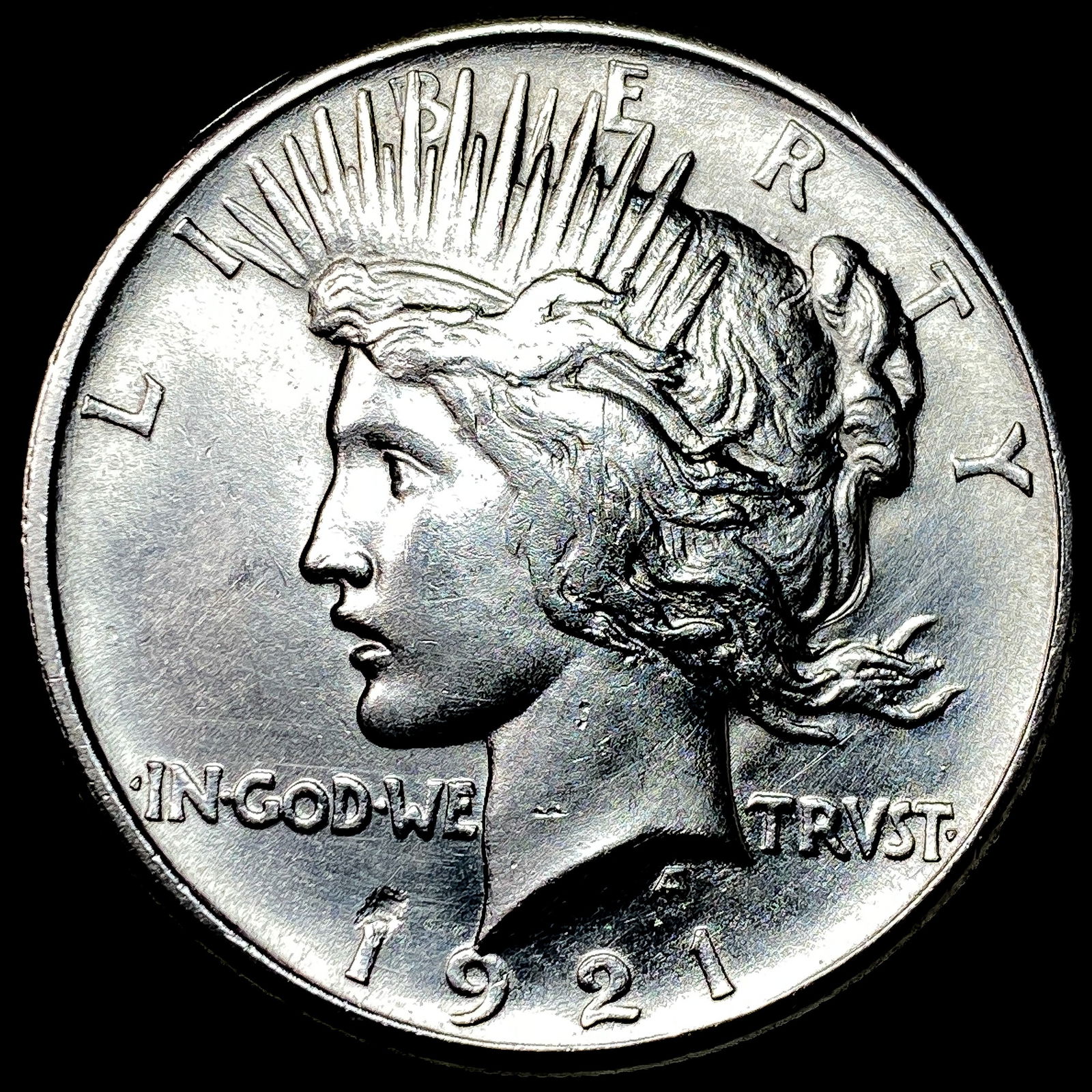 1921 Silver Peace Dollar CLOSELY UNCIRCULATED: 1921 Silver Peace Dollar CLOSELY UNCIRCULATED