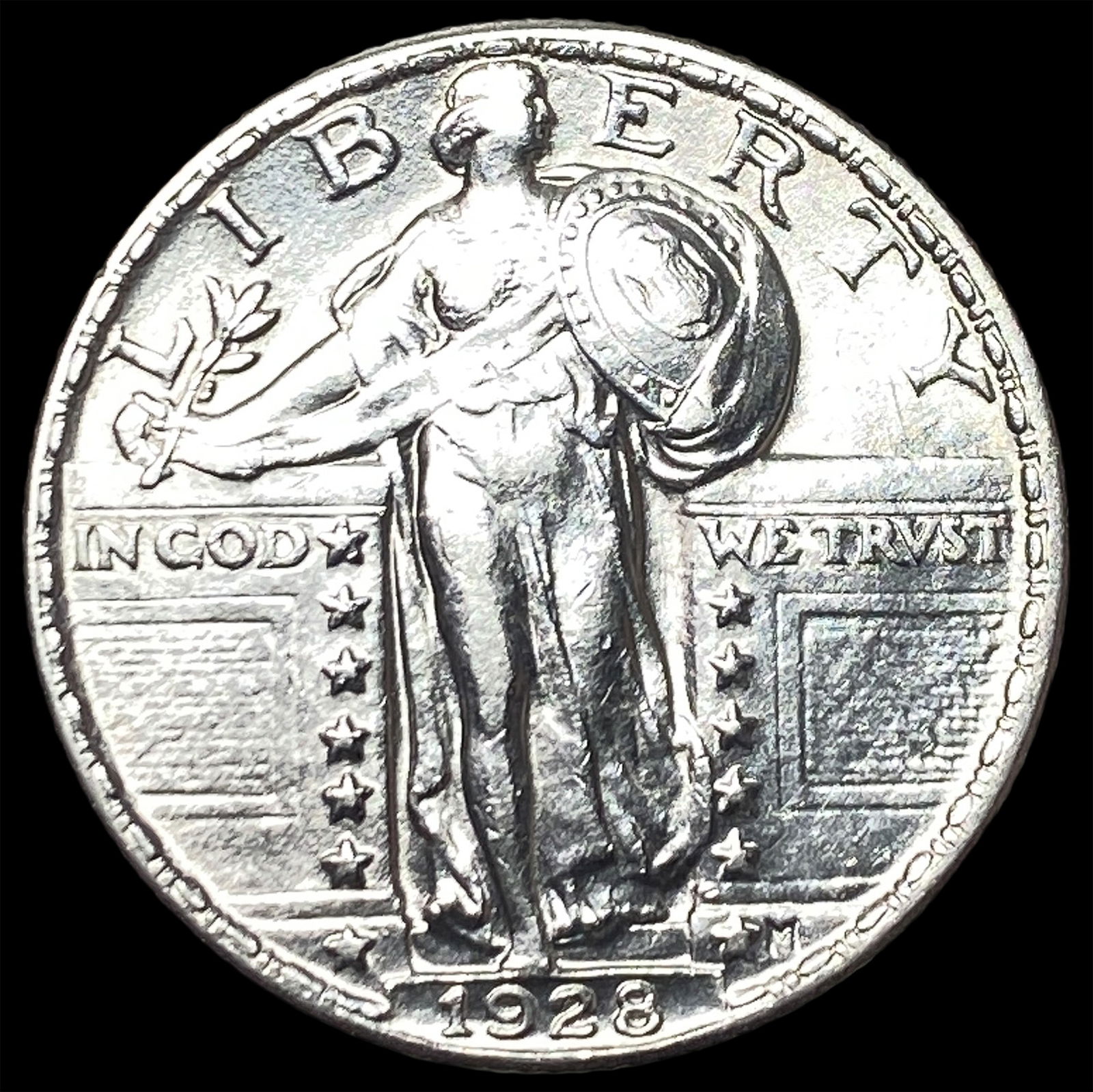 1928 Standing Liberty Quarter CLOSELY UNCIRCULATED: 1928 Standing Liberty Quarter CLOSELY UNCIRCULATED