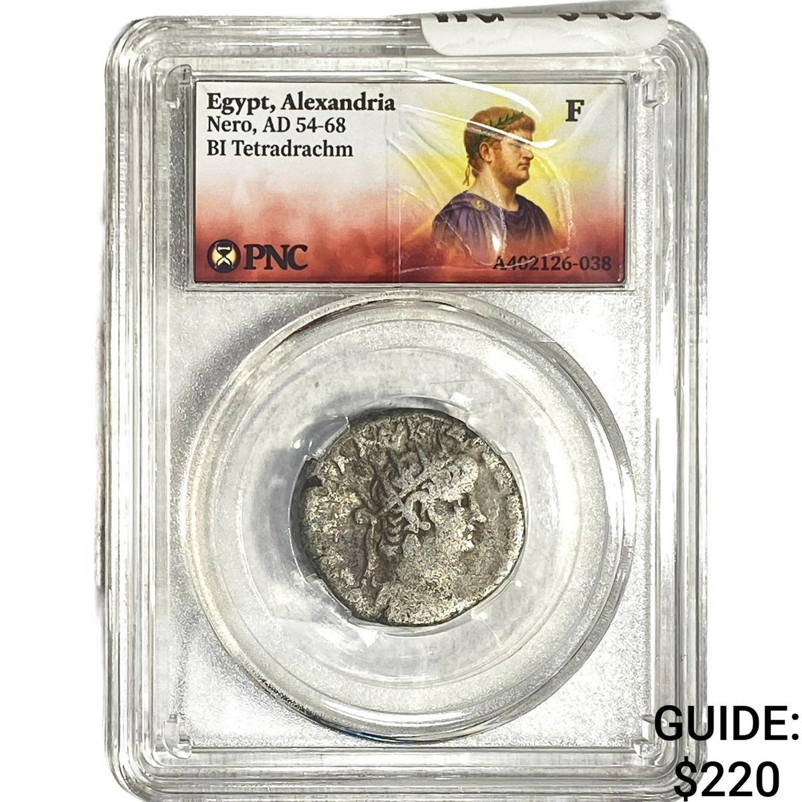 Roman Egypt, Alexandria, 54-68AD Nero Bi Tetradrachm PNC F: Roman Egypt, Alexandria, 54-68AD Nero Bi Tetradrachm PNC F