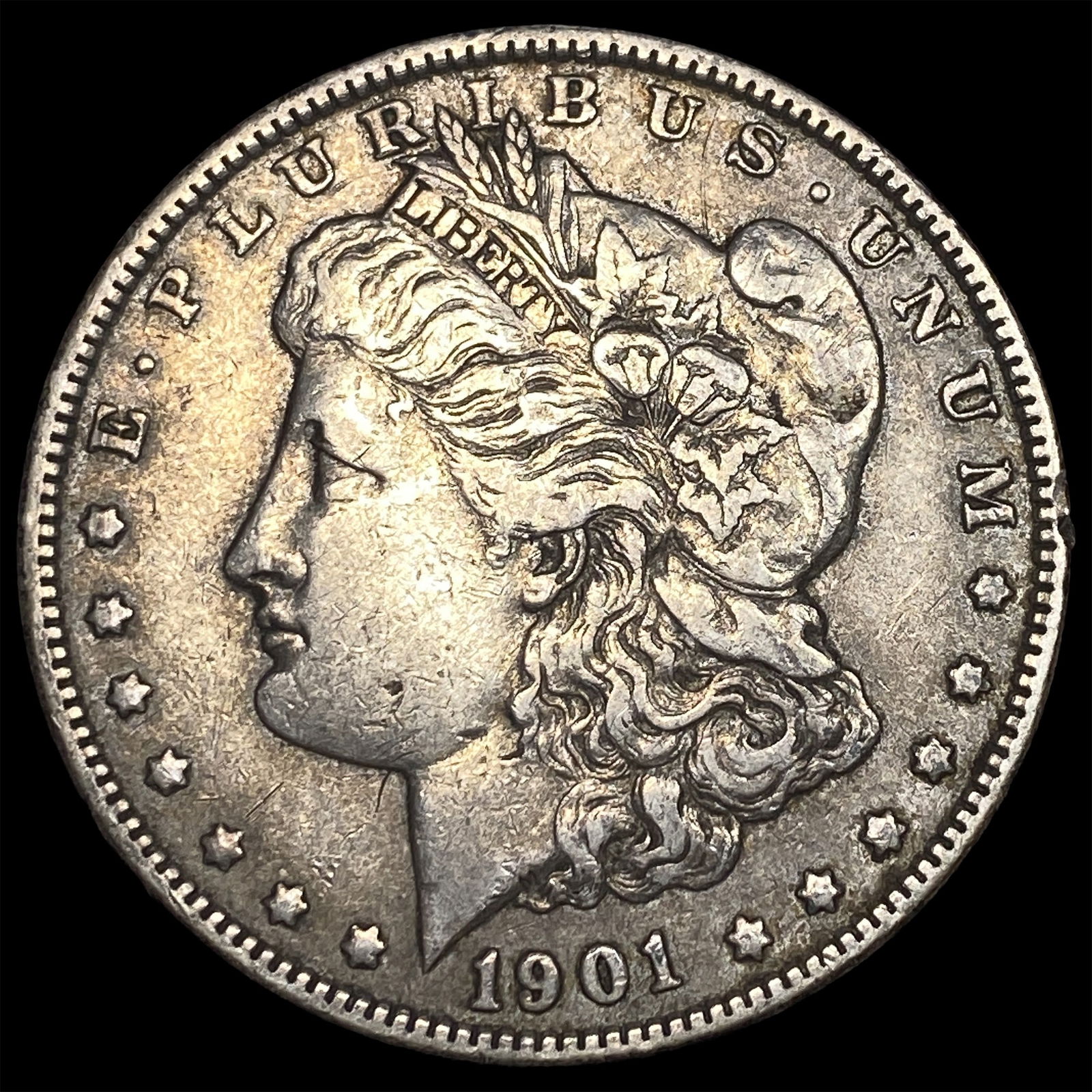 1901 Morgan Silver Dollar NEARLY UNCIRCULATED: 1901 Morgan Silver Dollar NEARLY UNCIRCULATED