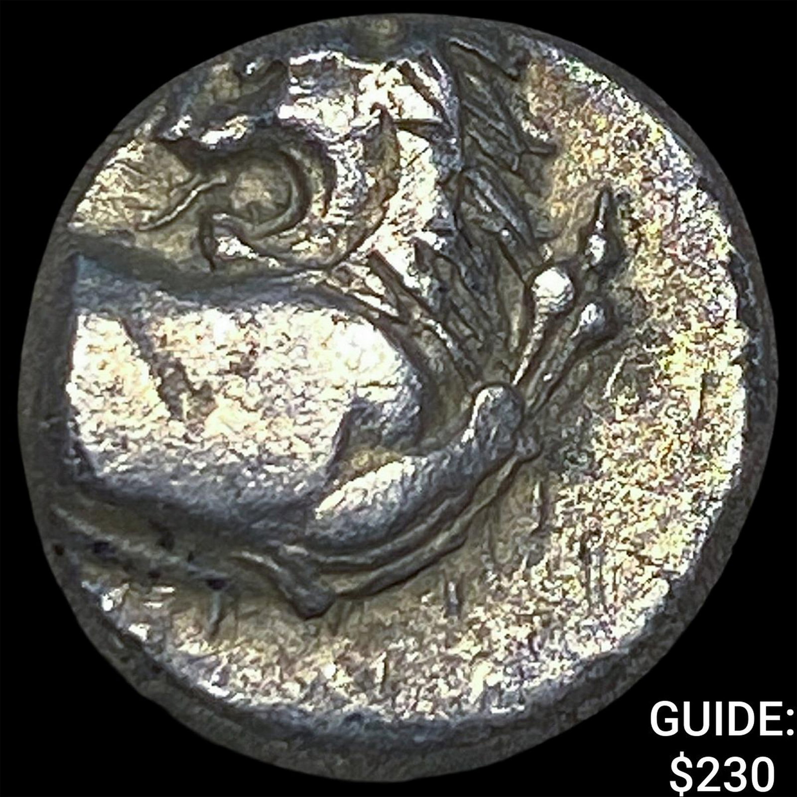 Ancient Greece Cherronesos 400-350 BC Silver Hemidrachm NEARLY UNCIRCULATED: Ancient Greece Cherronesos 400-350 BC Silver Hemidrachm NEARLY UNCIRCULATED