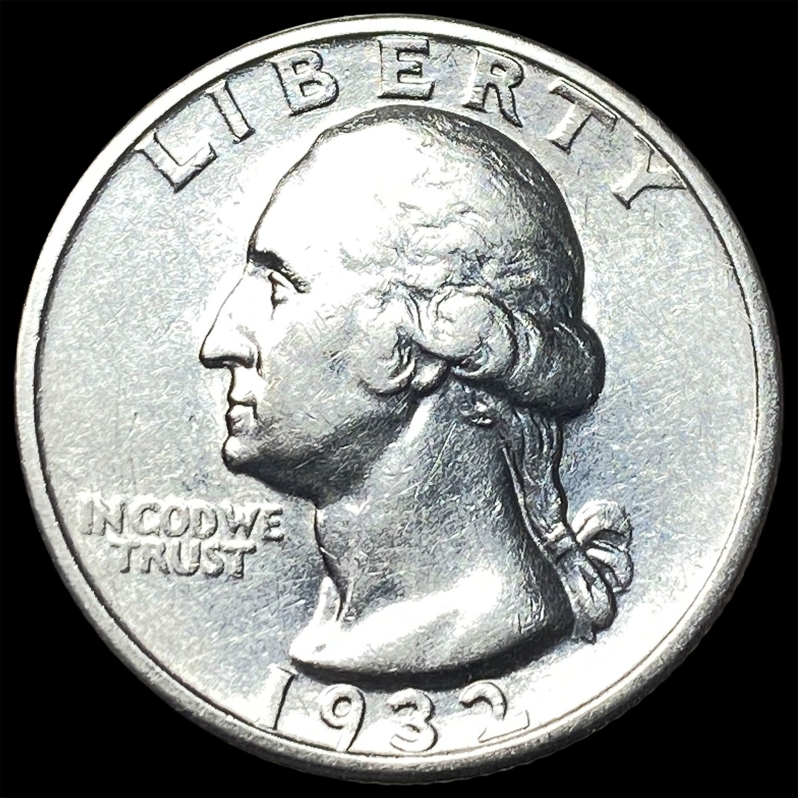 1932 Silver Washington Quarter CLOSELY UNCIRCULATED: 1932 Silver Washington Quarter CLOSELY UNCIRCULATED