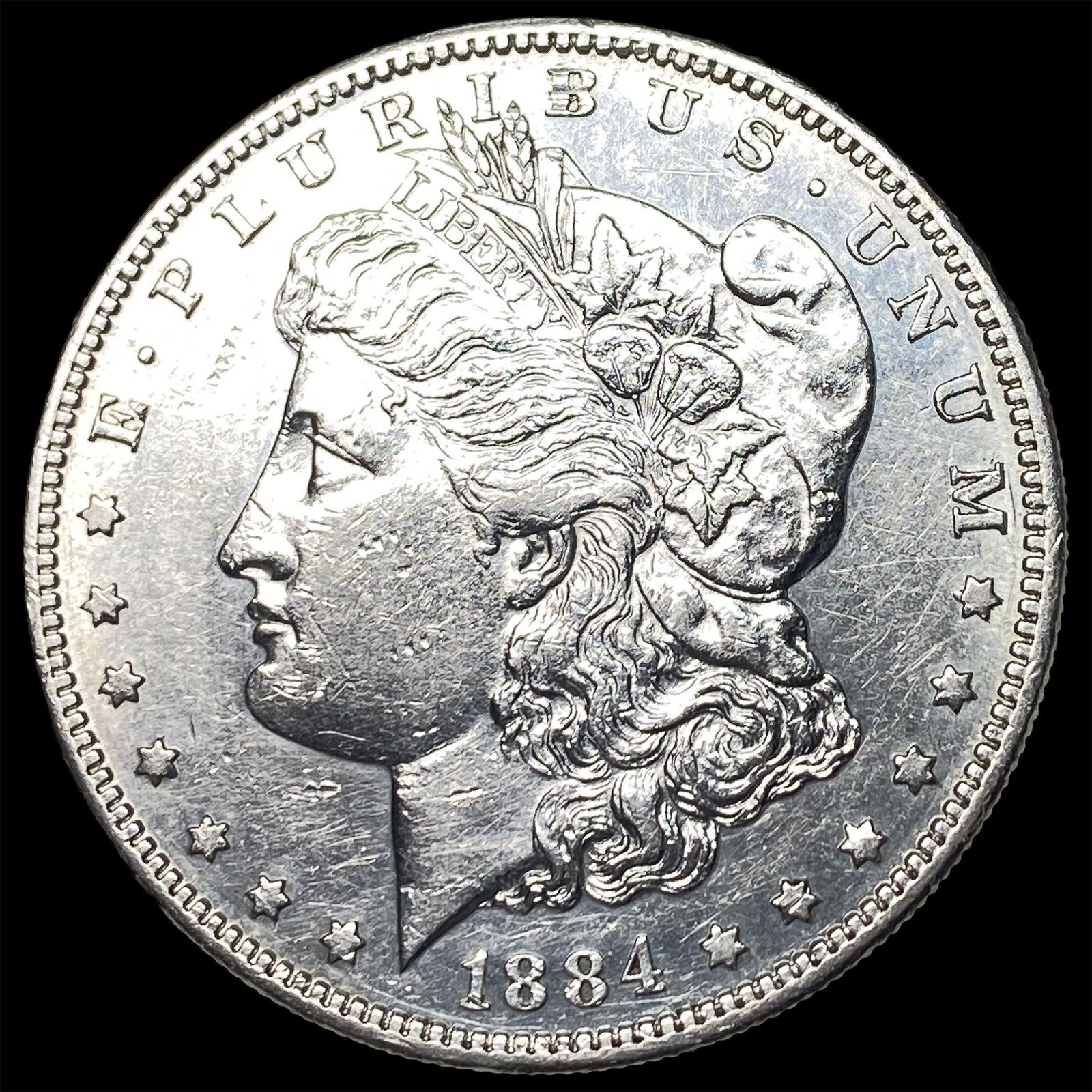 1884-S Silver Morgan Dollar CLOSELY UNCIRCULATED: 1884-S Silver Morgan Dollar CLOSELY UNCIRCULATED