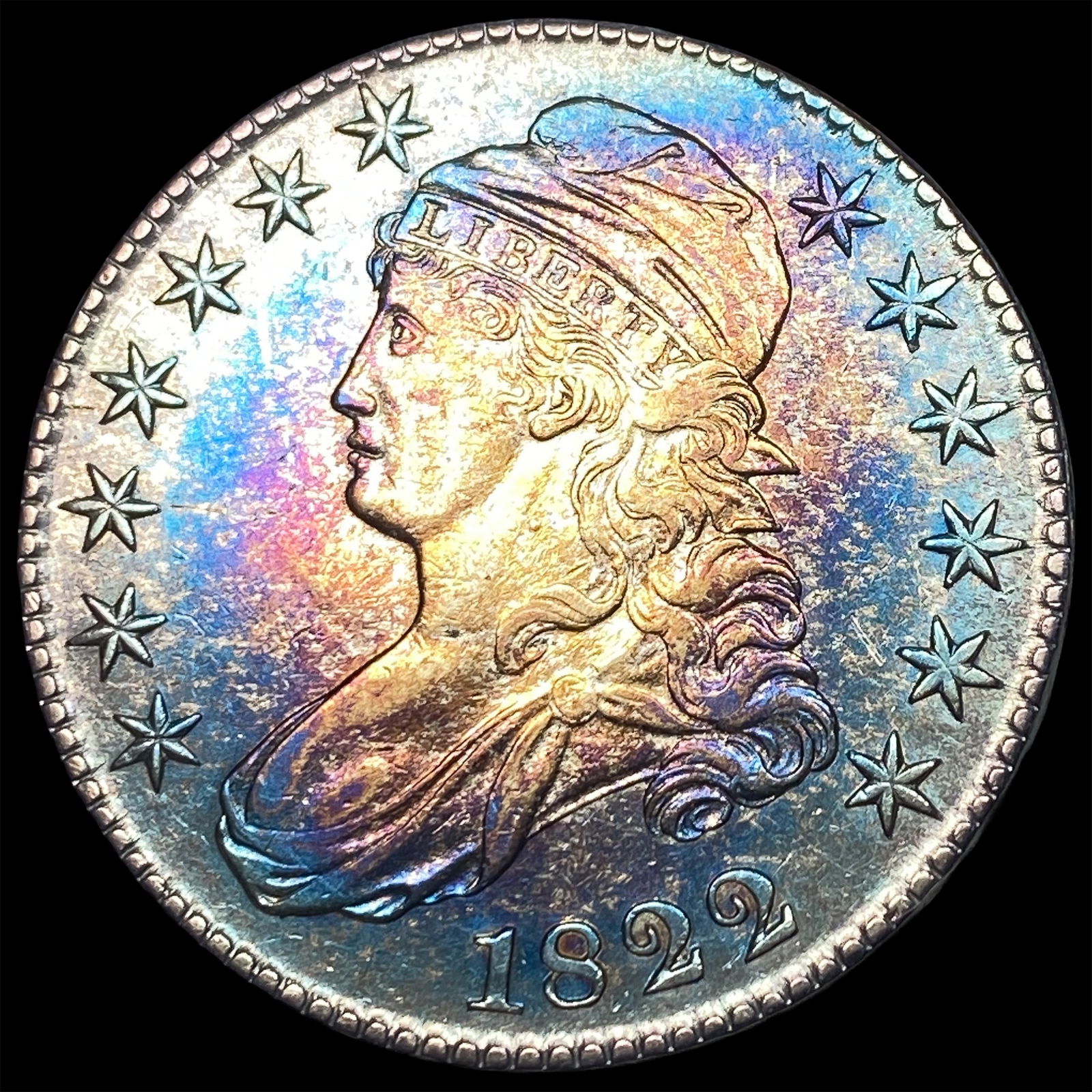 1822 Capped Bust Half Dollar CLOSELY UNCIRCULATED (1 of 2)