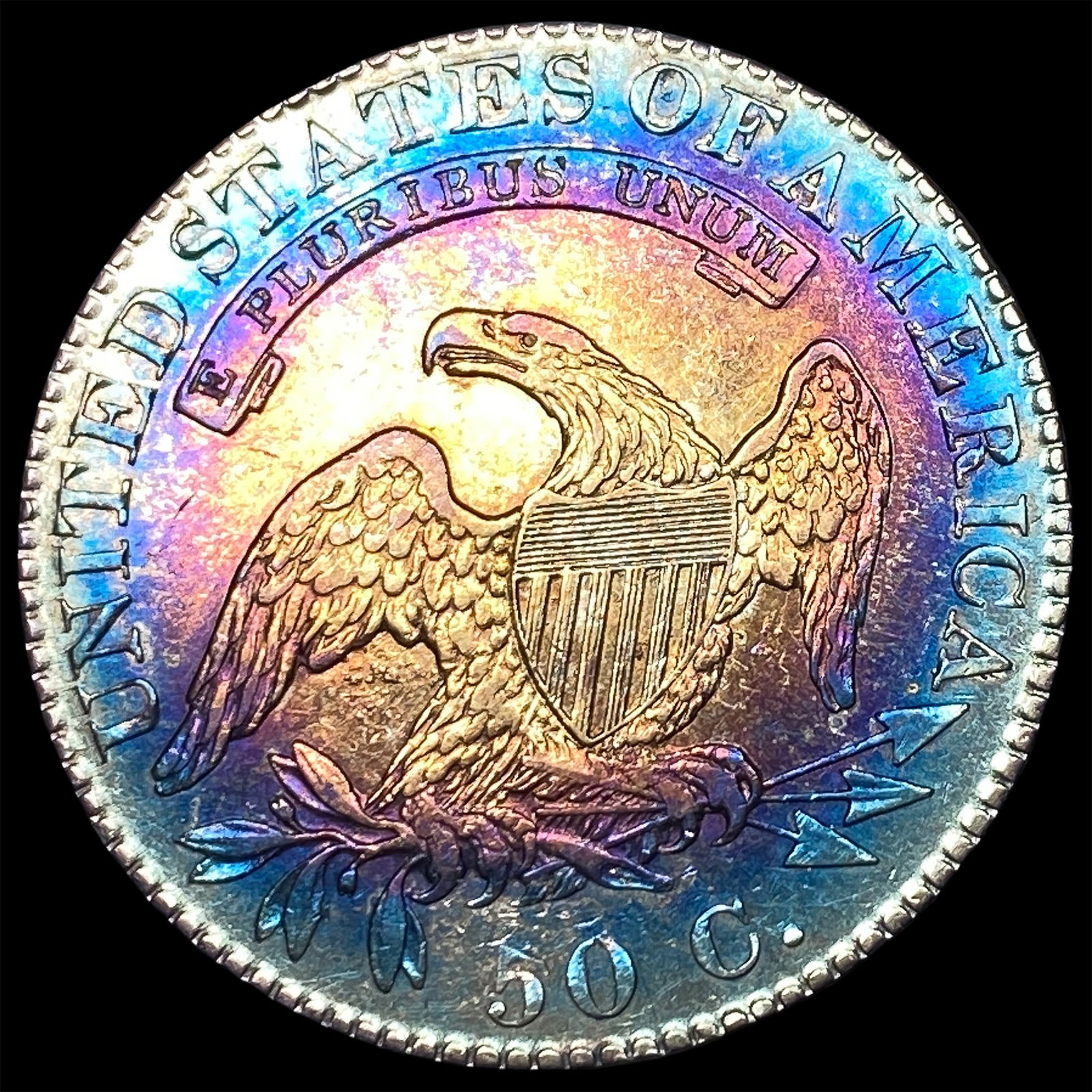 1822 Capped Bust Half Dollar CLOSELY UNCIRCULATED - 2