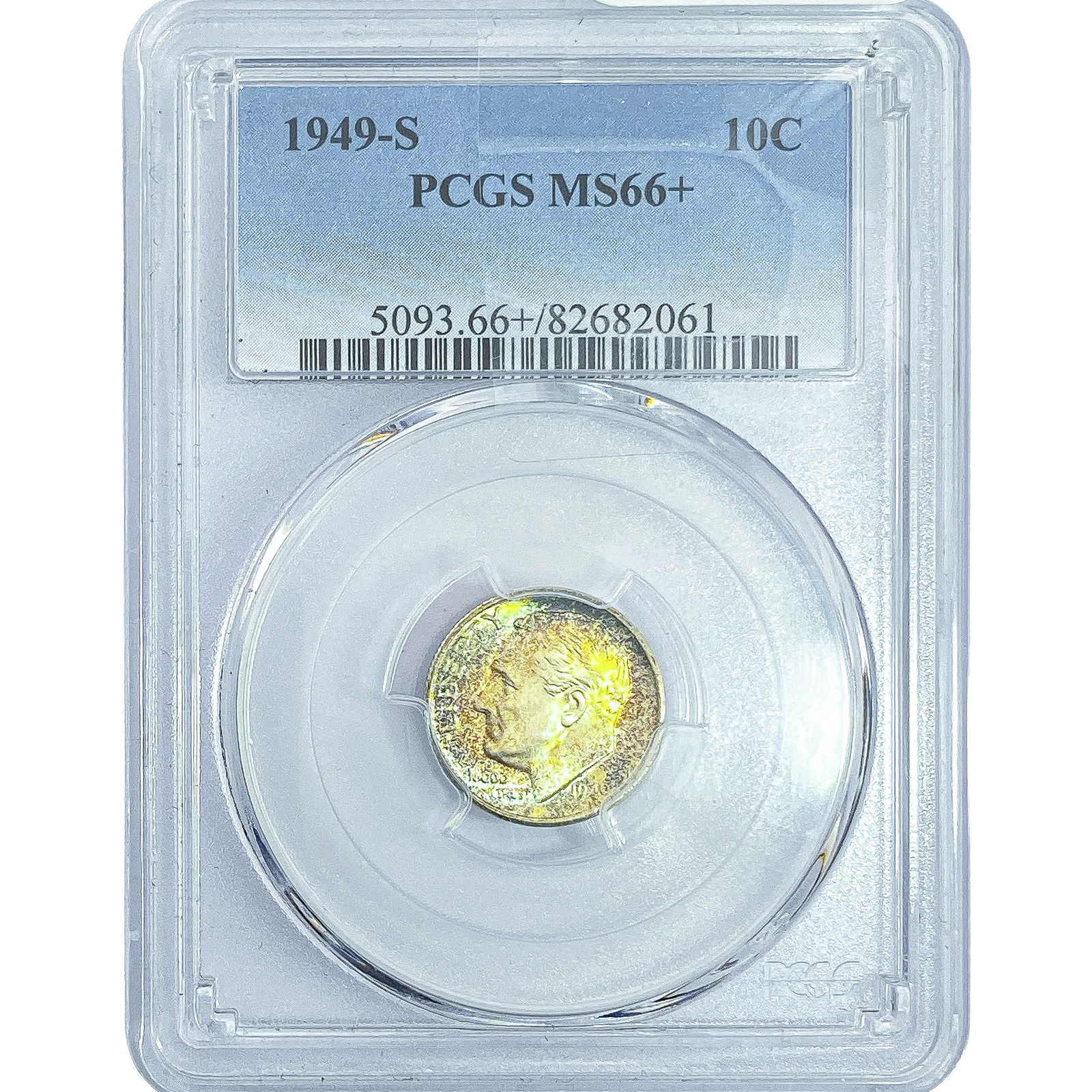 1949-S Roosevelt Dime PCGS MS66+: 1949-S Roosevelt Dime PCGS MS66+