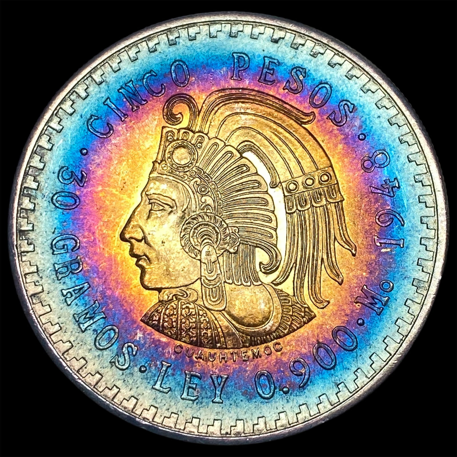 1948 Mexico Silver 5 Pesos UNCIRCULATED: 1948 Mexico Silver 5 Pesos UNCIRCULATED