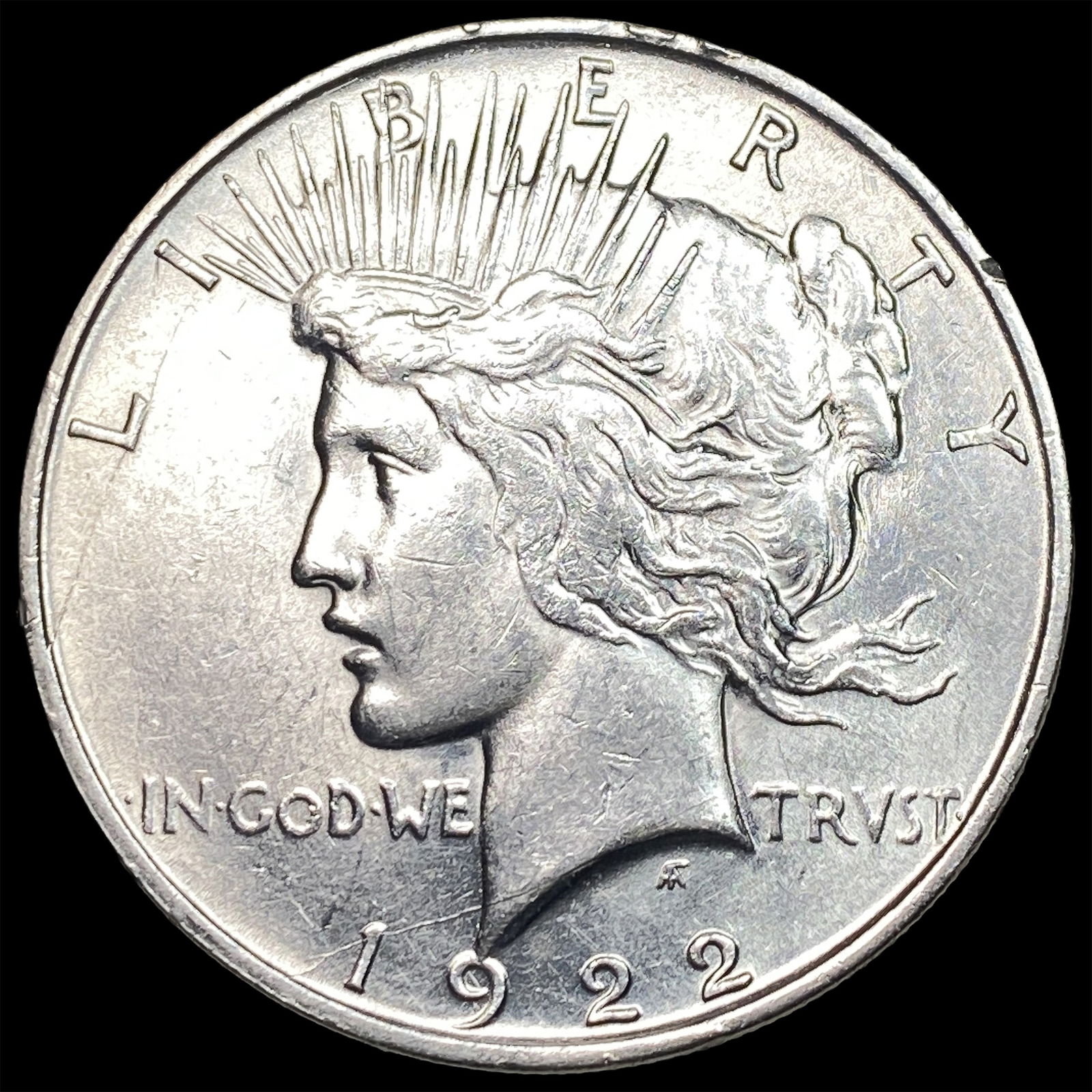 1922 Silver Peace Dollar CHOICE AU: 1922 Silver Peace Dollar CHOICE AU