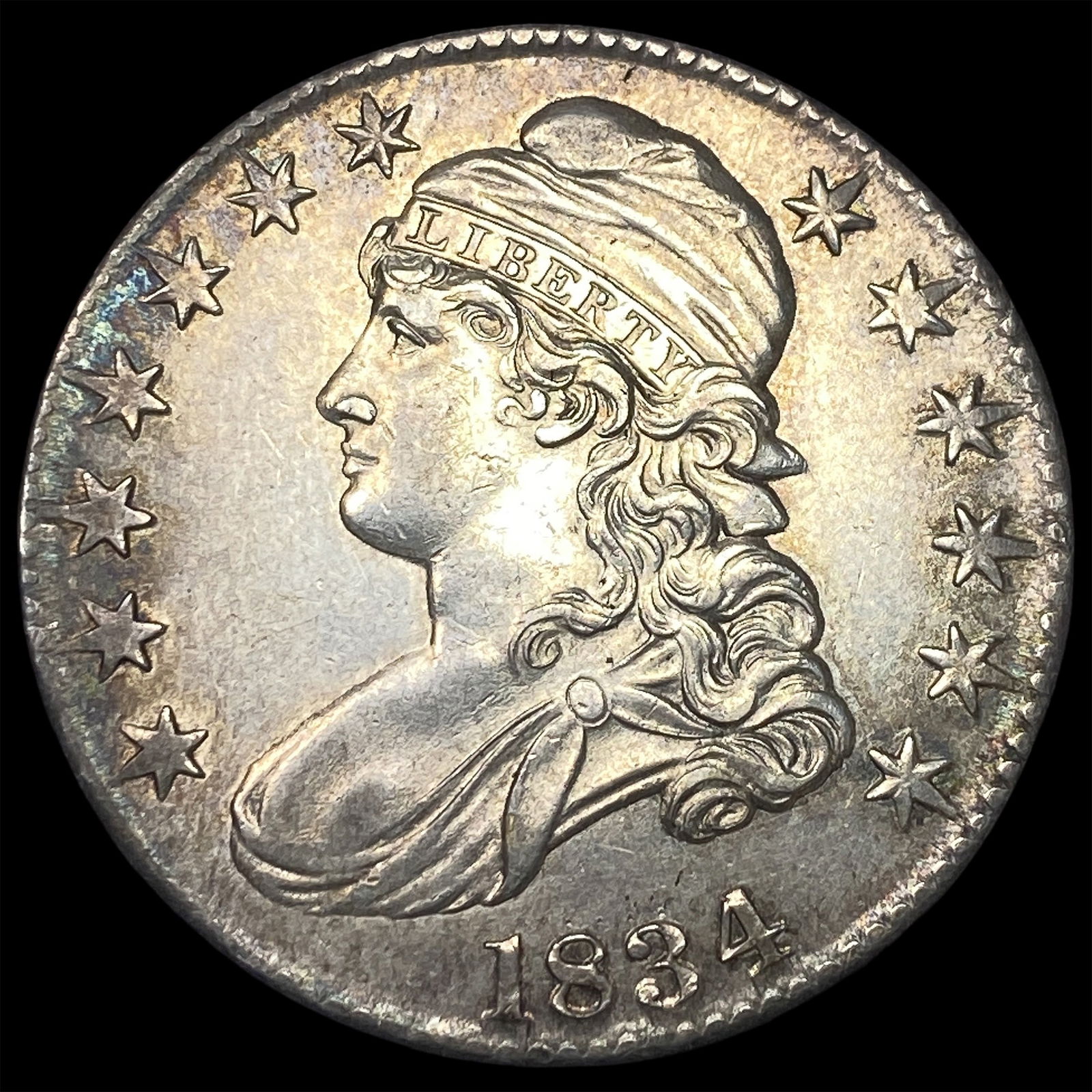 1834 Capped Bust Half Dollar CLOSELY UNCIRCULATED (1 of 2)