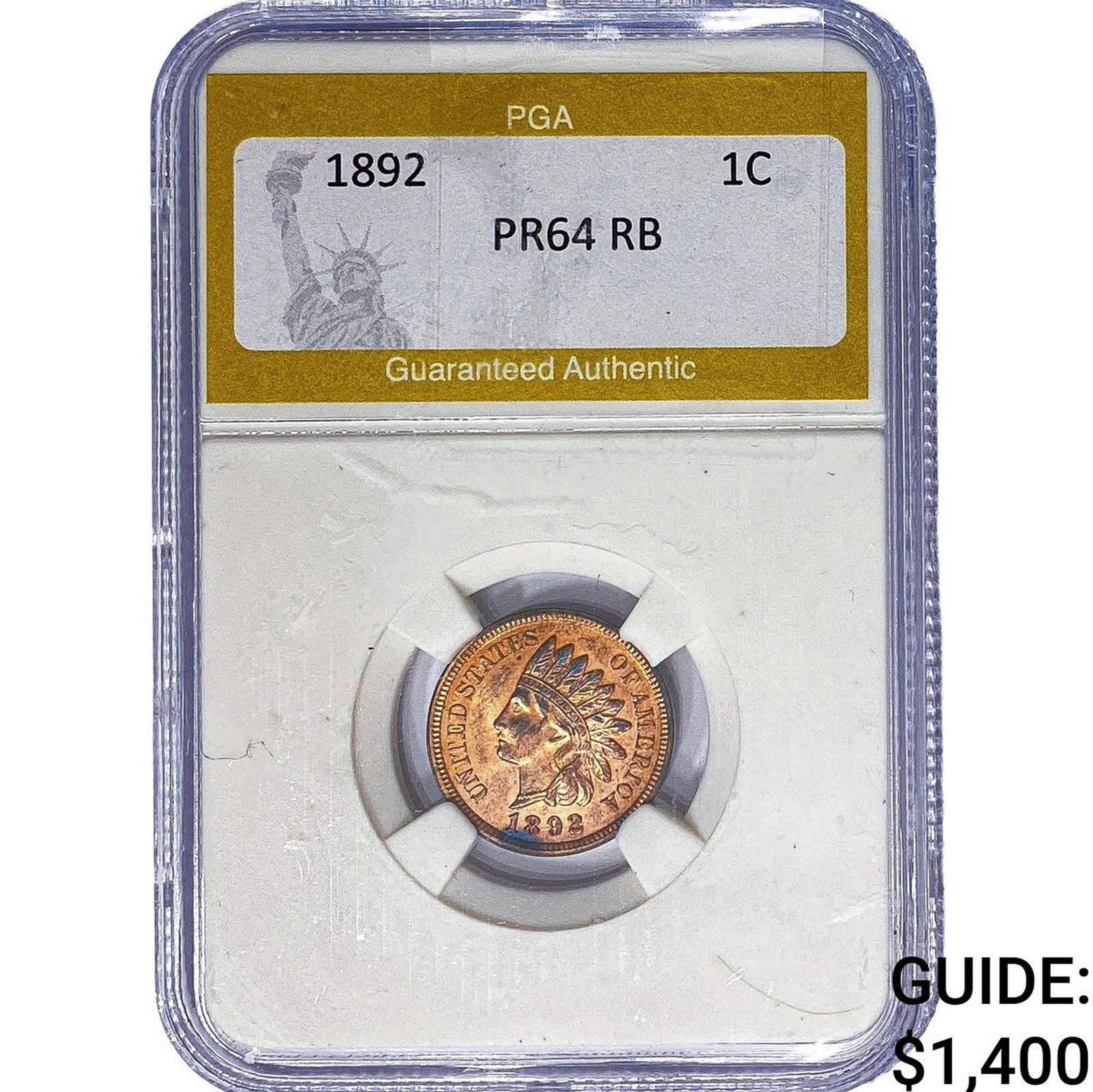 1892 Indian Head Cent PGA PR64 RB (1 of 2)