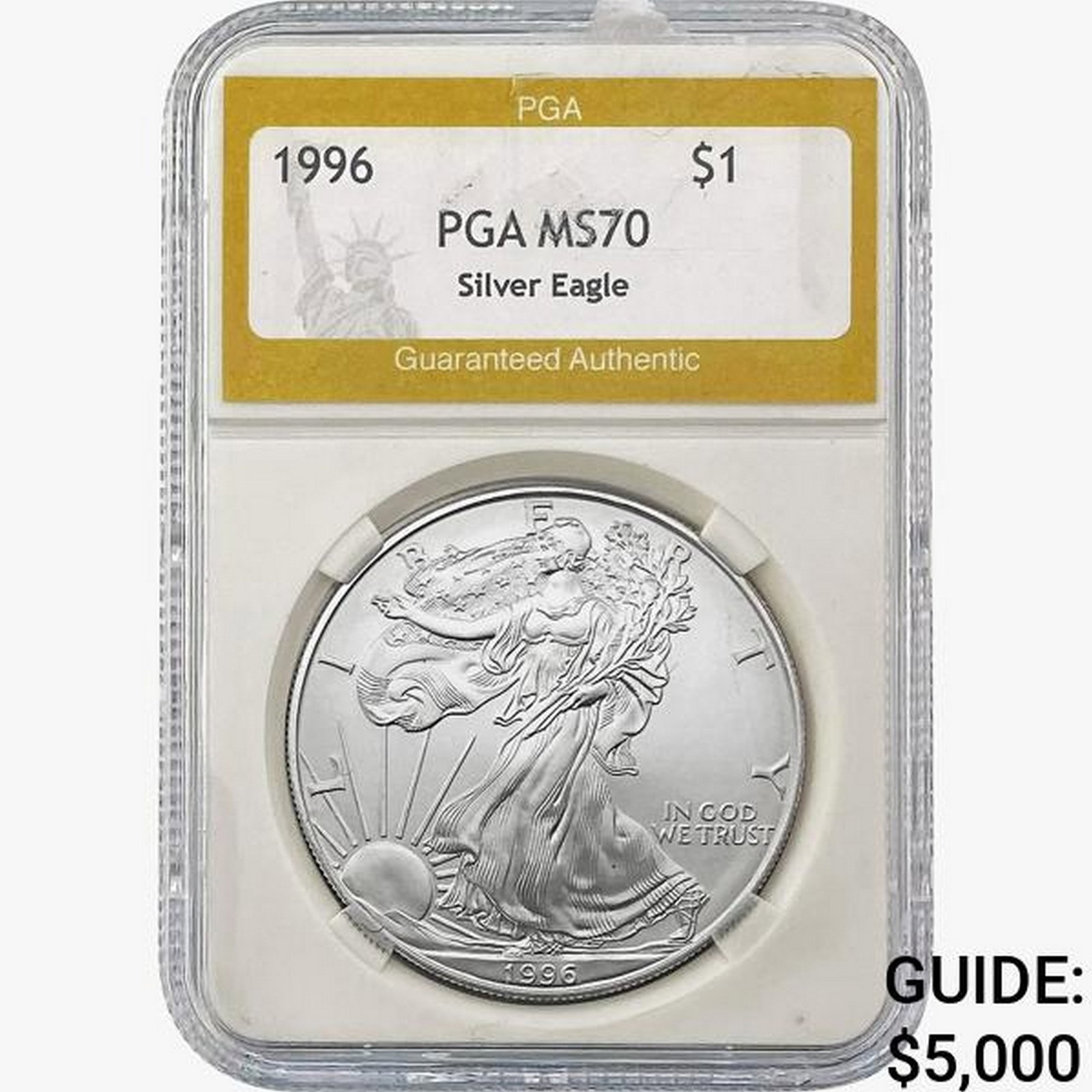 1996 American Silver Eagle PGA MS70 (1 of 2)