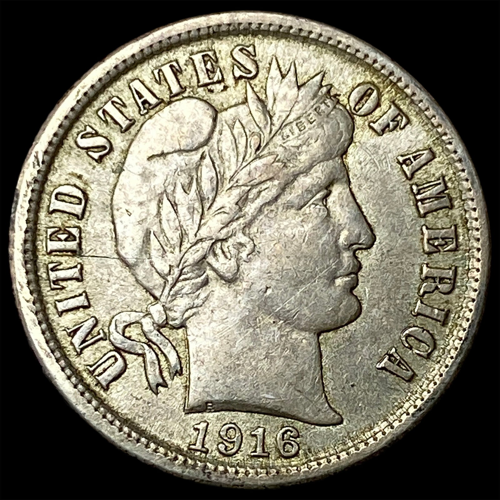 1916 Silver Barber Dime CLOSELY UNCIRCULATED (1 of 2)