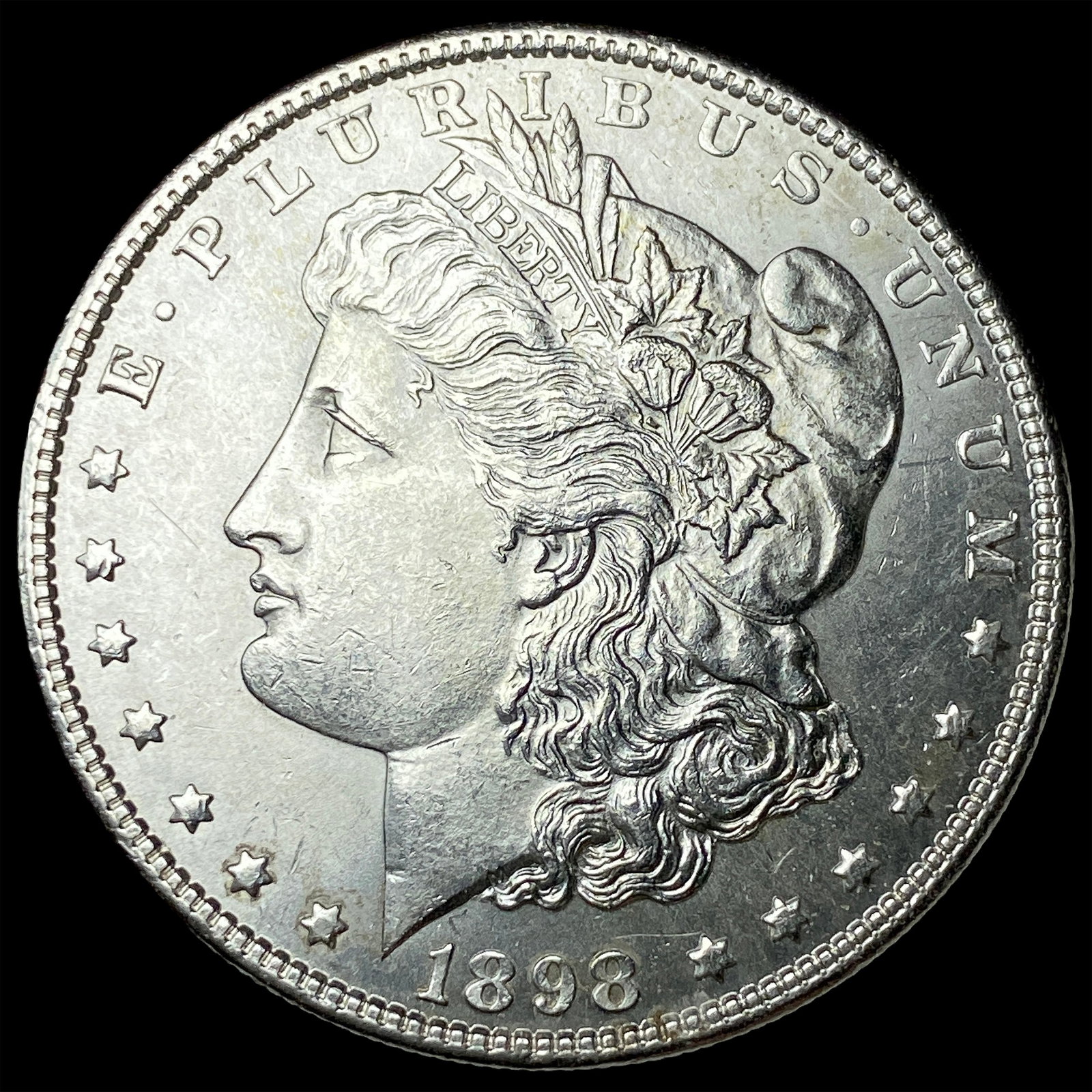 1898 Silver Morgan Dollar CHOICE BU: 1898 Silver Morgan Dollar CHOICE BU