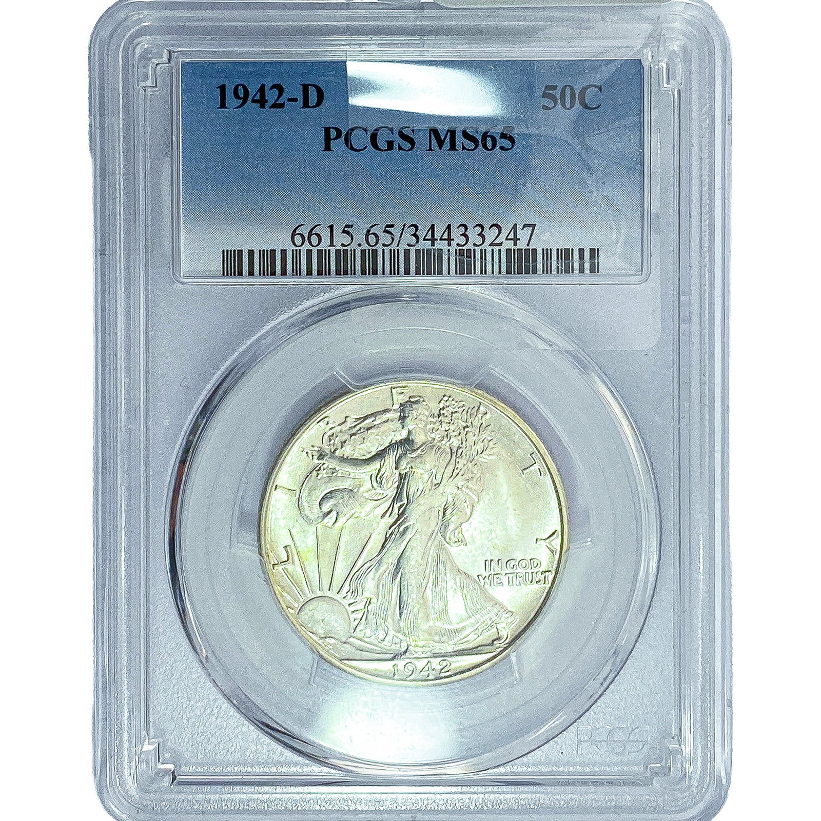 1942-D Walking Liberty Half Dollar PCGS MS65 (1 of 2)