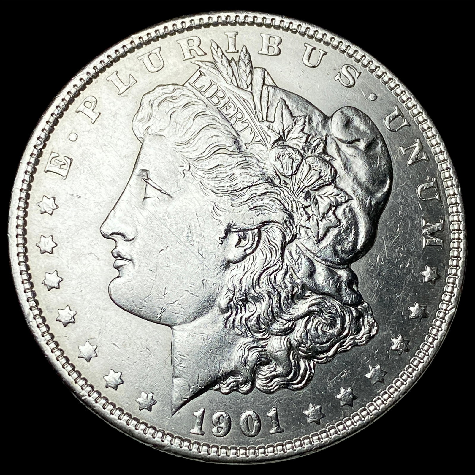 1901 Morgan Silver Dollar CLOSELY UNCIRCULATED: 1901 Morgan Silver Dollar CLOSELY UNCIRCULATED