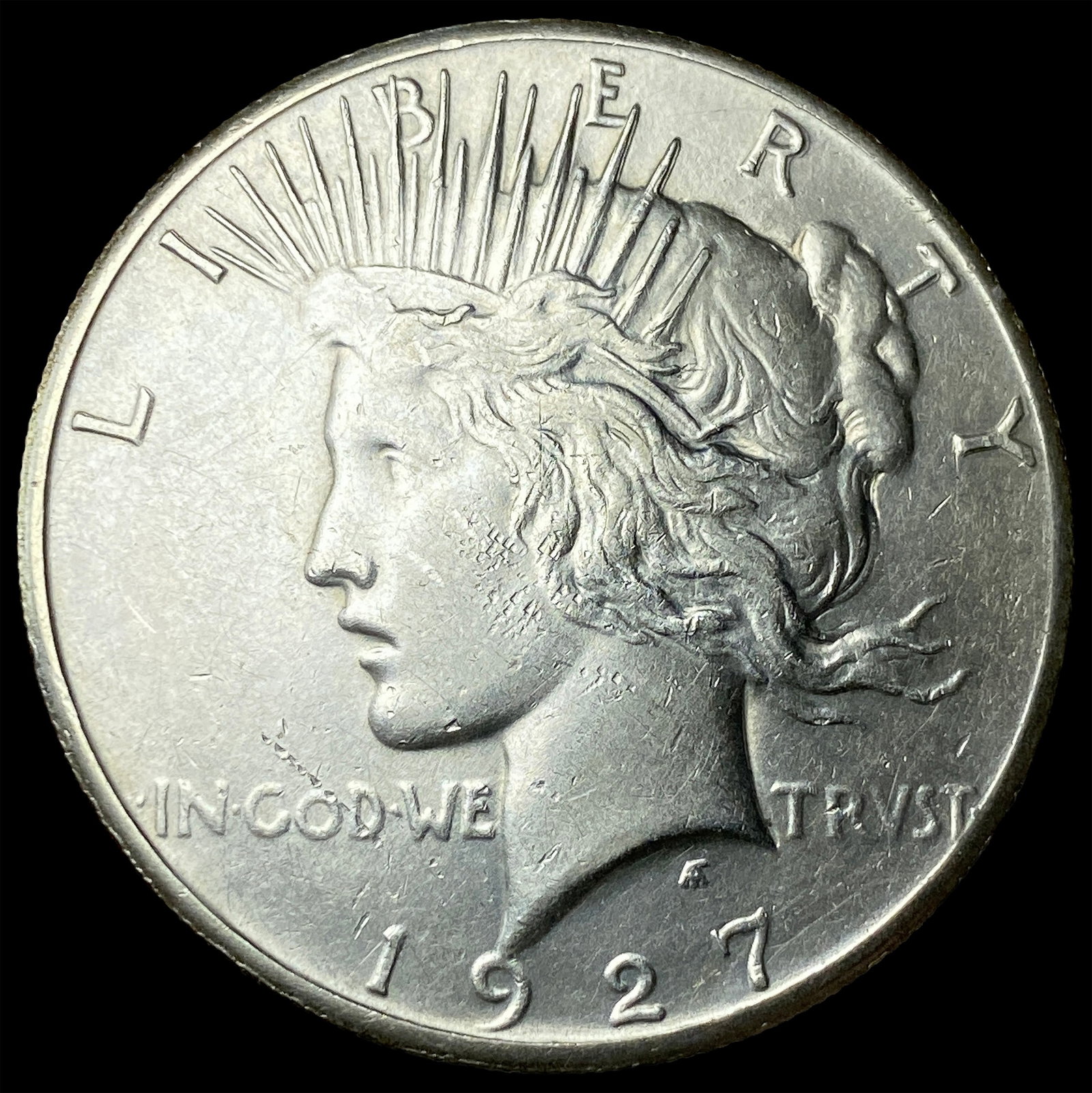 1927 Peace Silver Dollar CLOSELY UNCIRCULATED: 1927 Peace Silver Dollar CLOSELY UNCIRCULATED