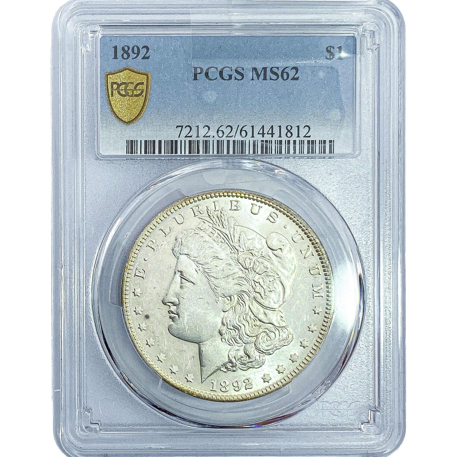 1892 Morgan Silver Dollar PCGS MS62 (1 of 2)
