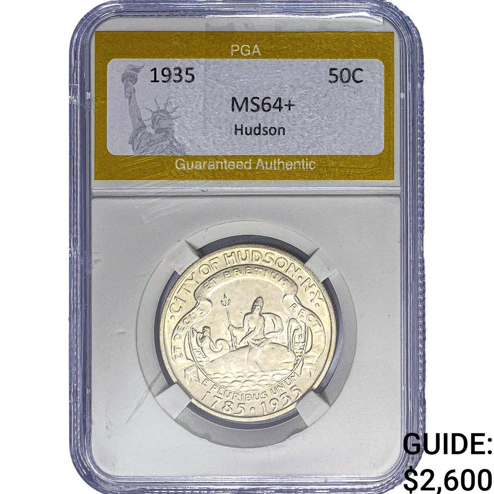 1935 Hudson Half Dollar PGA MS64+: 1935 Hudson Half Dollar PGA MS64+