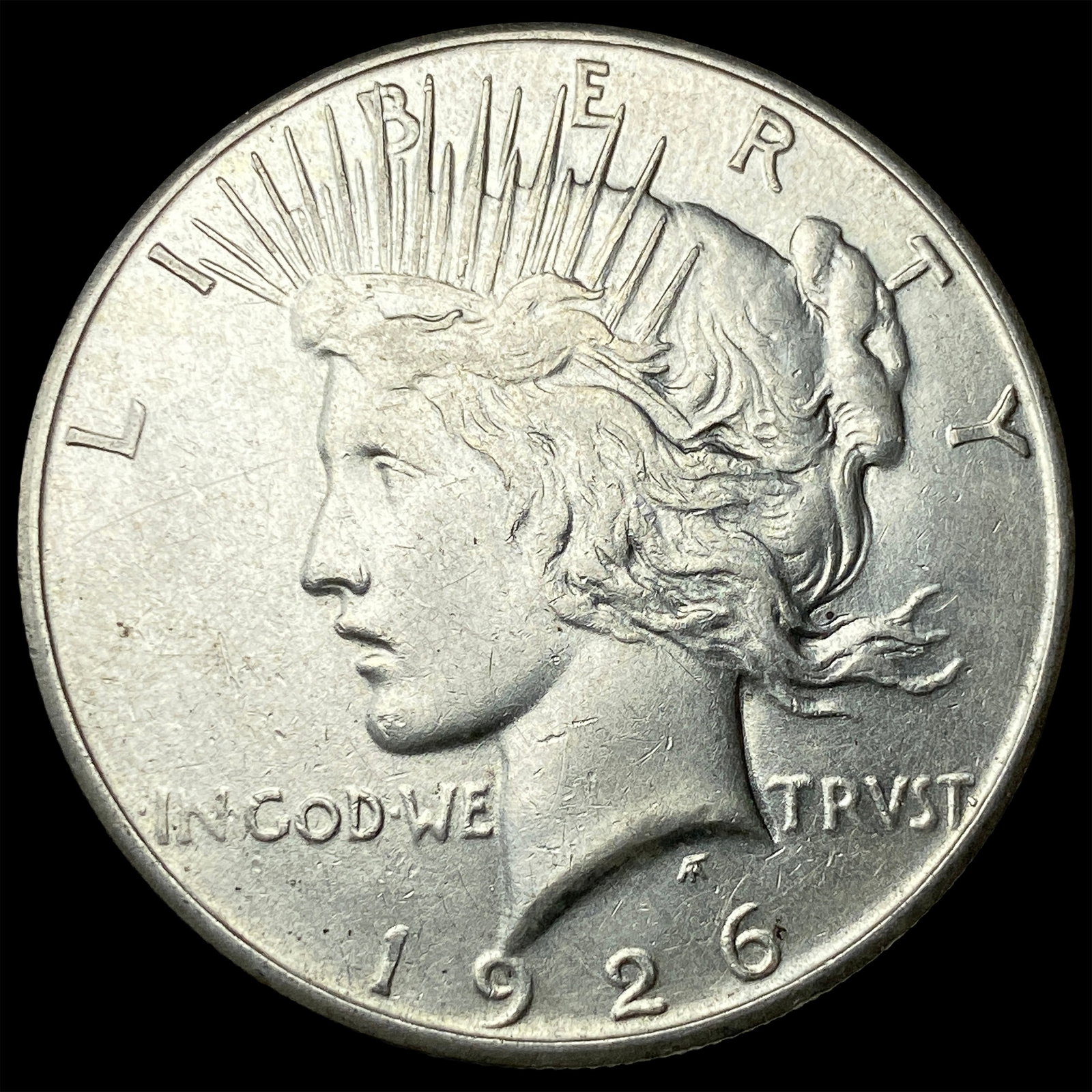1926-S Silver Peace Dollar CLOSELY UNCIRCULATED: 1926-S Silver Peace Dollar CLOSELY UNCIRCULATED