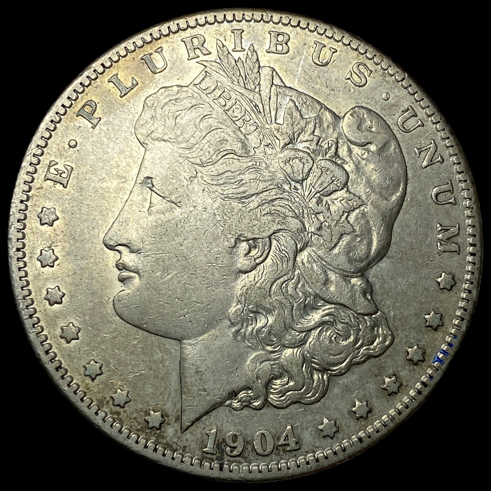 1904-S Silver Morgan Dollar NEARLY UNCIRCULATED: 1904-S Silver Morgan Dollar NEARLY UNCIRCULATED