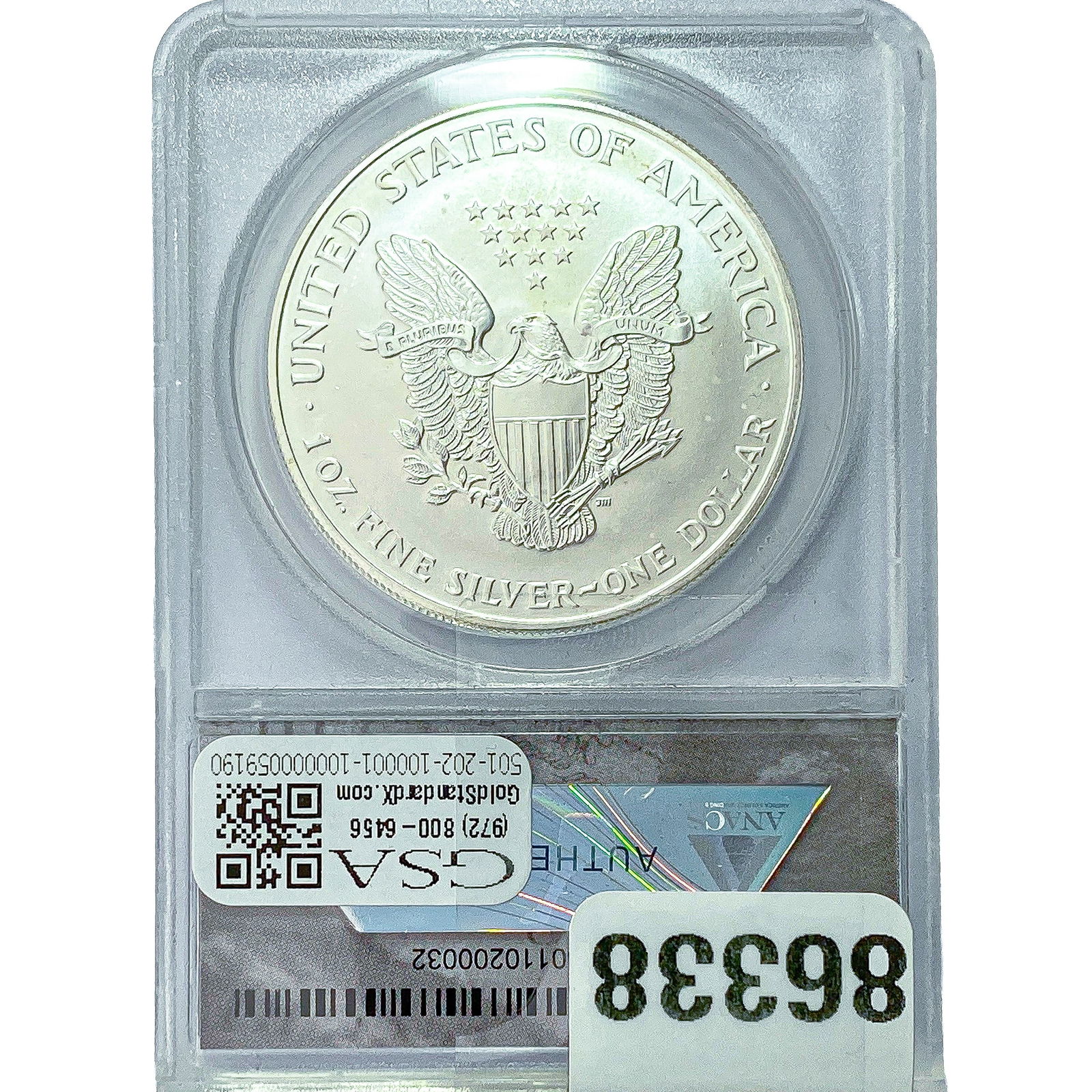 1996 Silver Eagle ANACS MS69 - 2