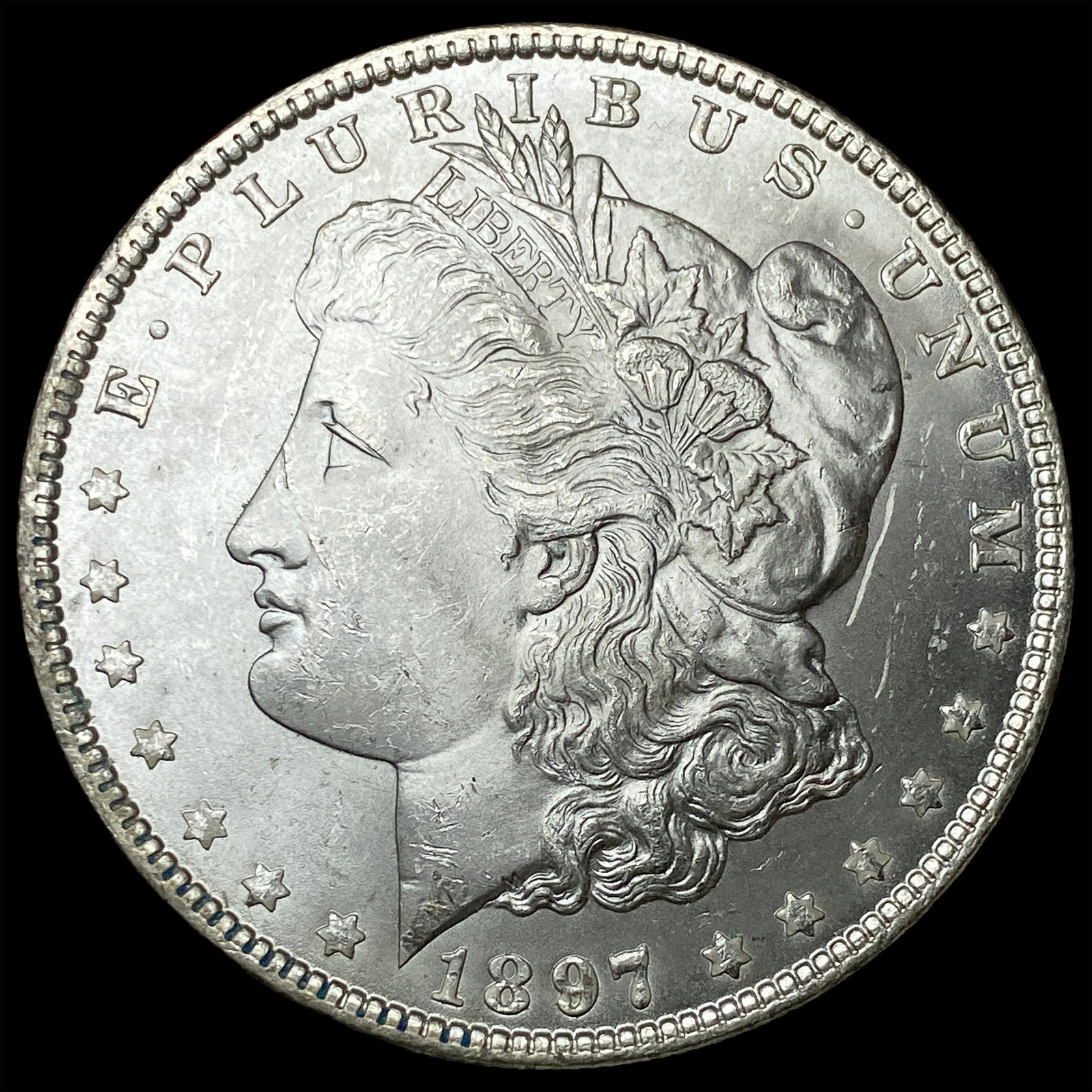 1897 Silver Morgan Dollar CHOICE BU: 1897 Silver Morgan Dollar CHOICE BU