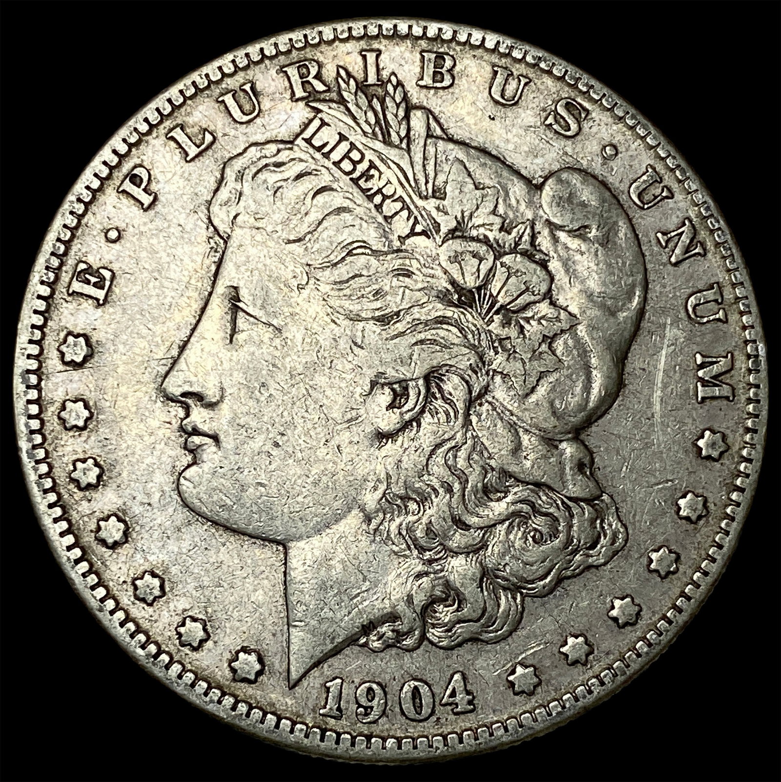 1904-S Silver Morgan Dollar ABOUT UNCIRCULATED (1 of 2)